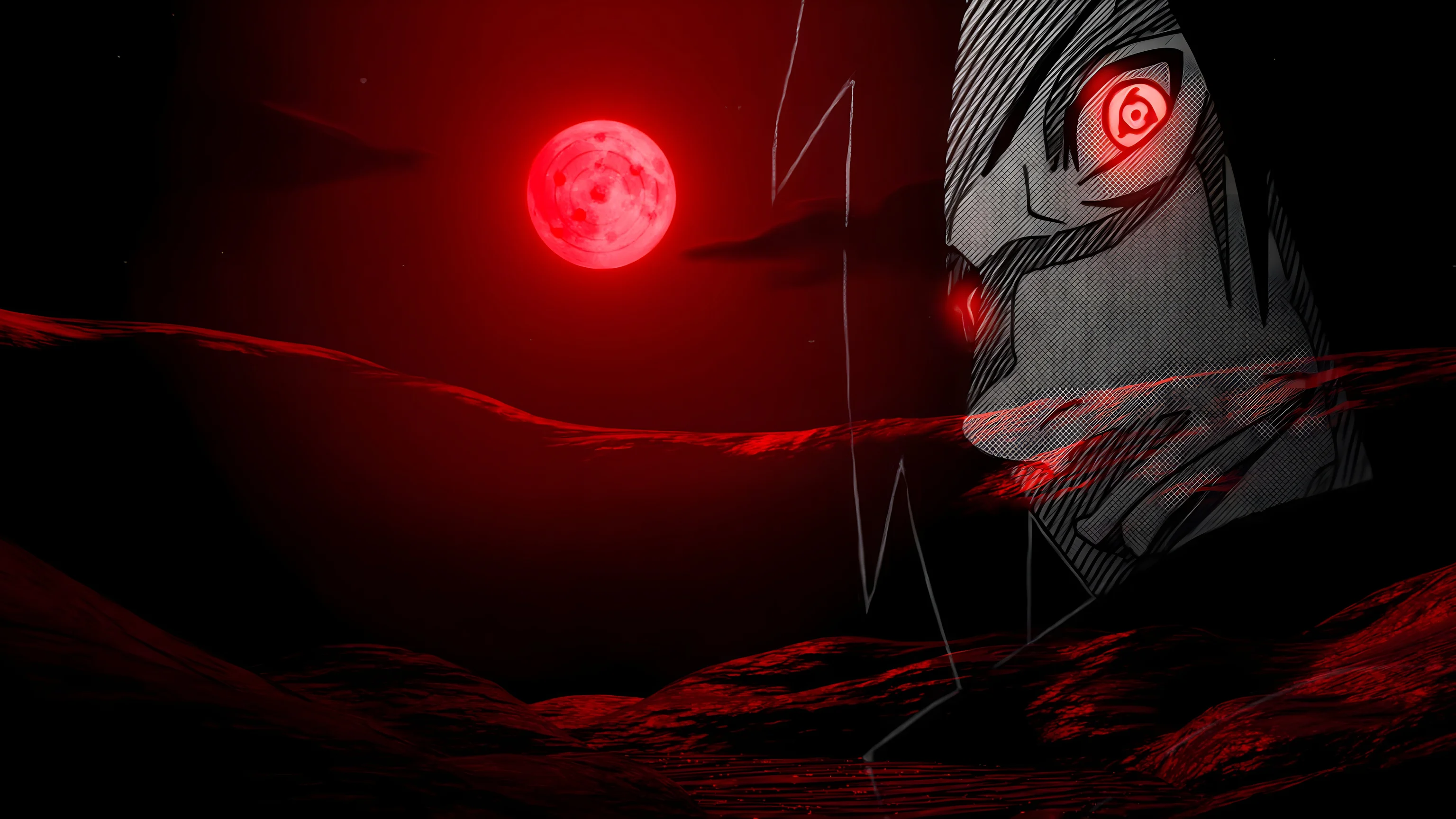 Madara Uchiha Infinite Tsukuyomi 4K Wallpaper