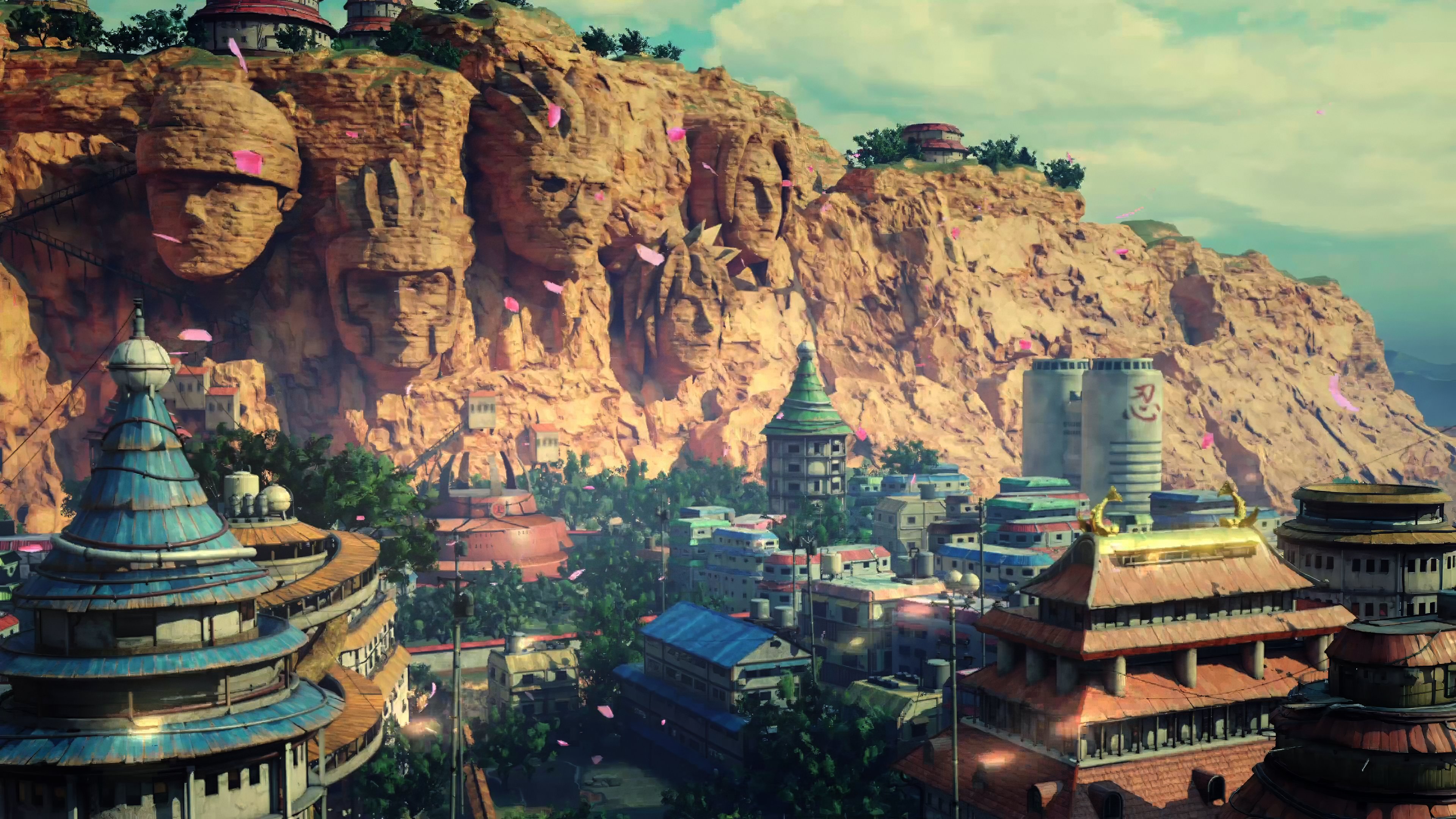 Hidden Leaf Village 4K Wallpaper – Konoha Panoramic View