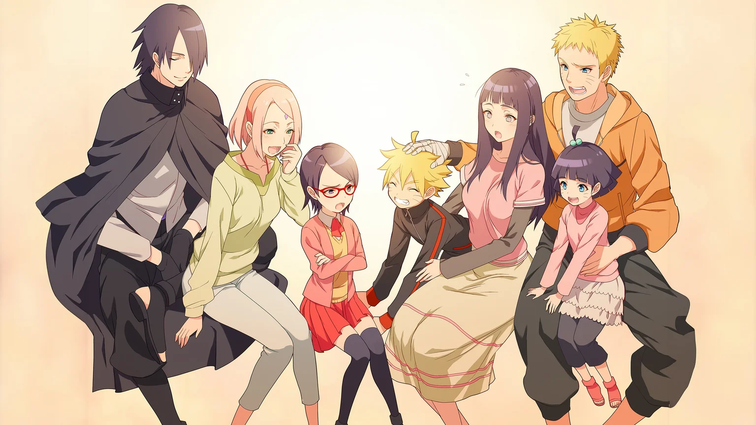 Naruto & Boruto Family Reunion 4K Wallpaper