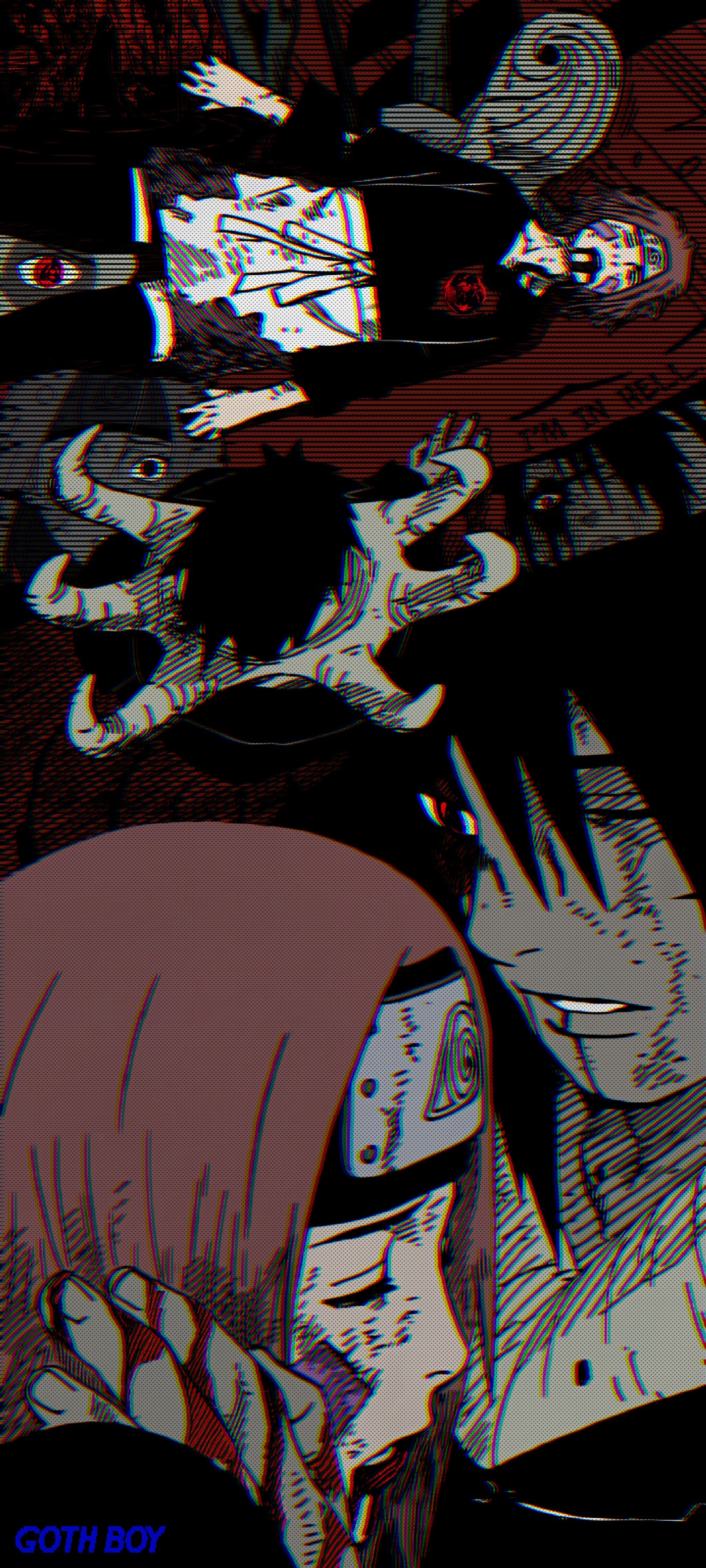 Obito and Rin Dark Aesthetic Naruto Wallpaper