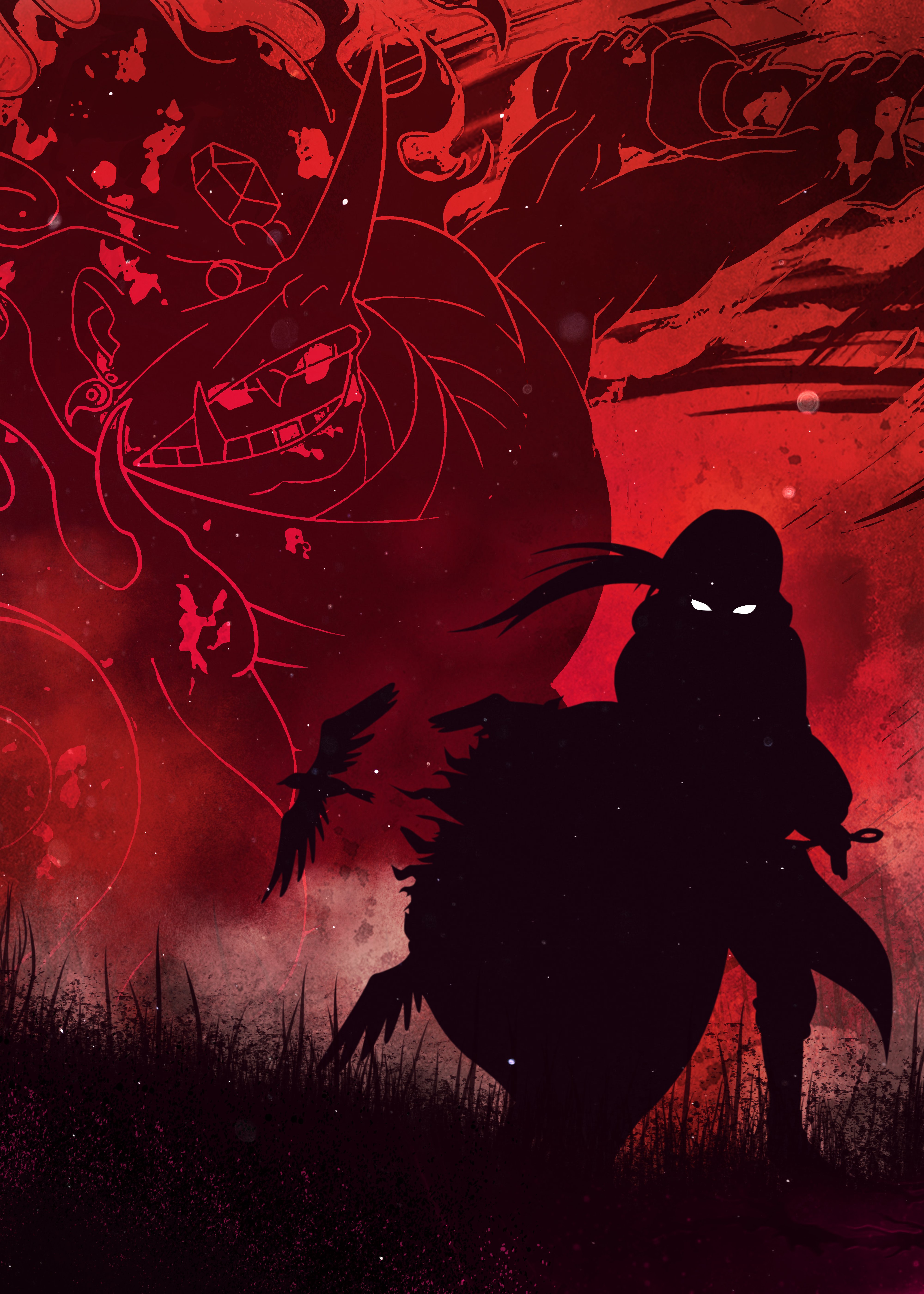 Itachi Uchiha Dark Susanoo 4K Wallpaper