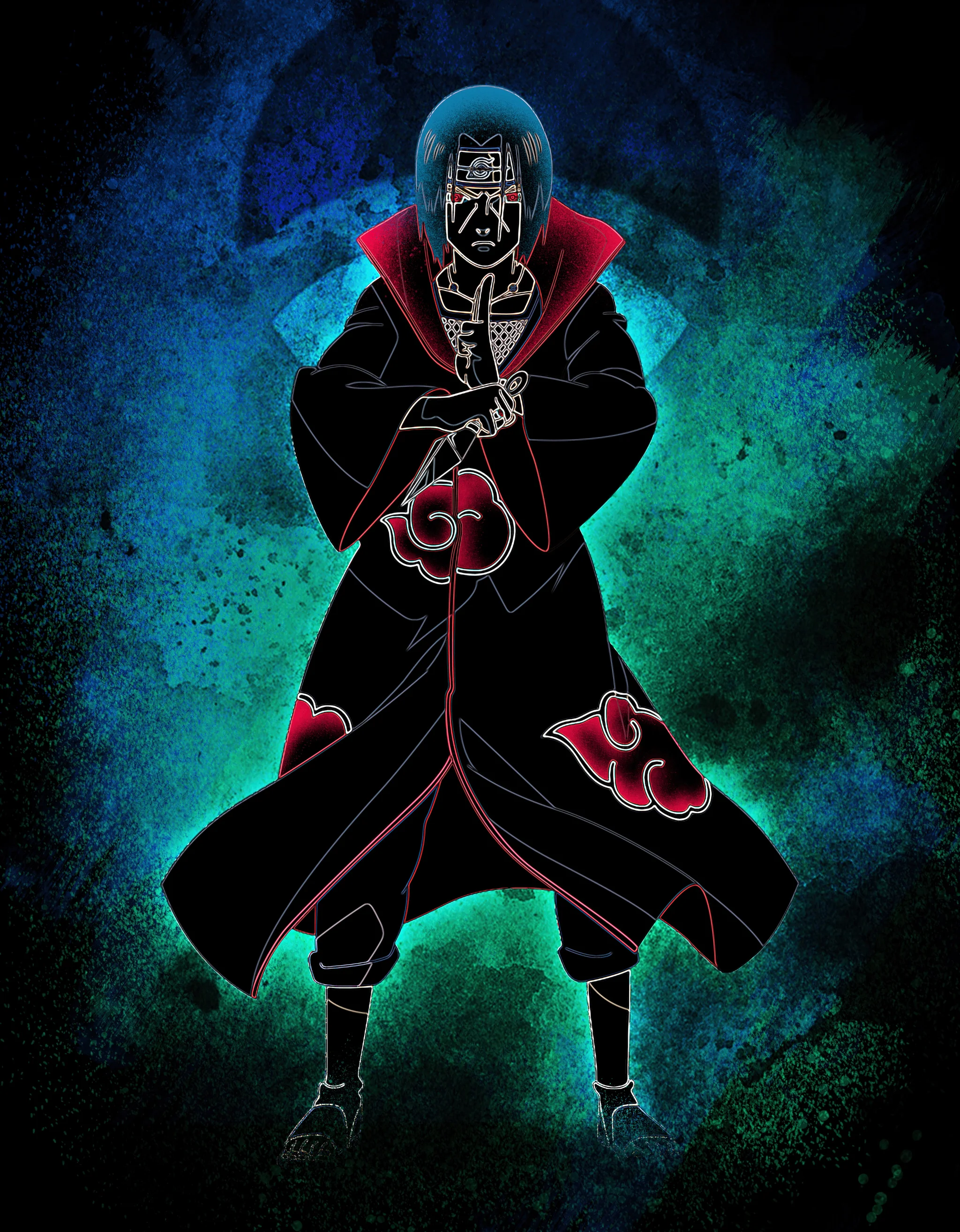 Tapeta 4K Itachi Uchiha Akatsuki