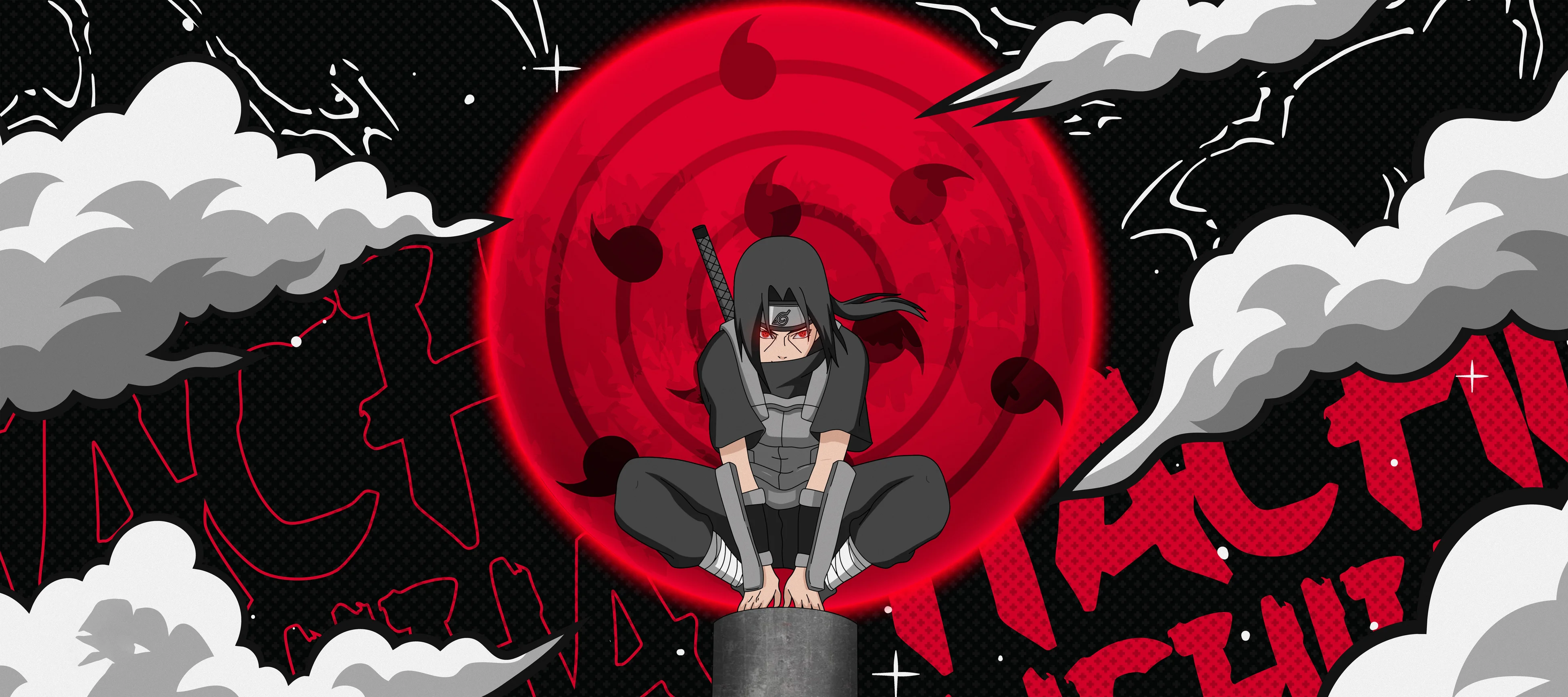 Itachi Uchiha Sharingan 4K Wallpaper
