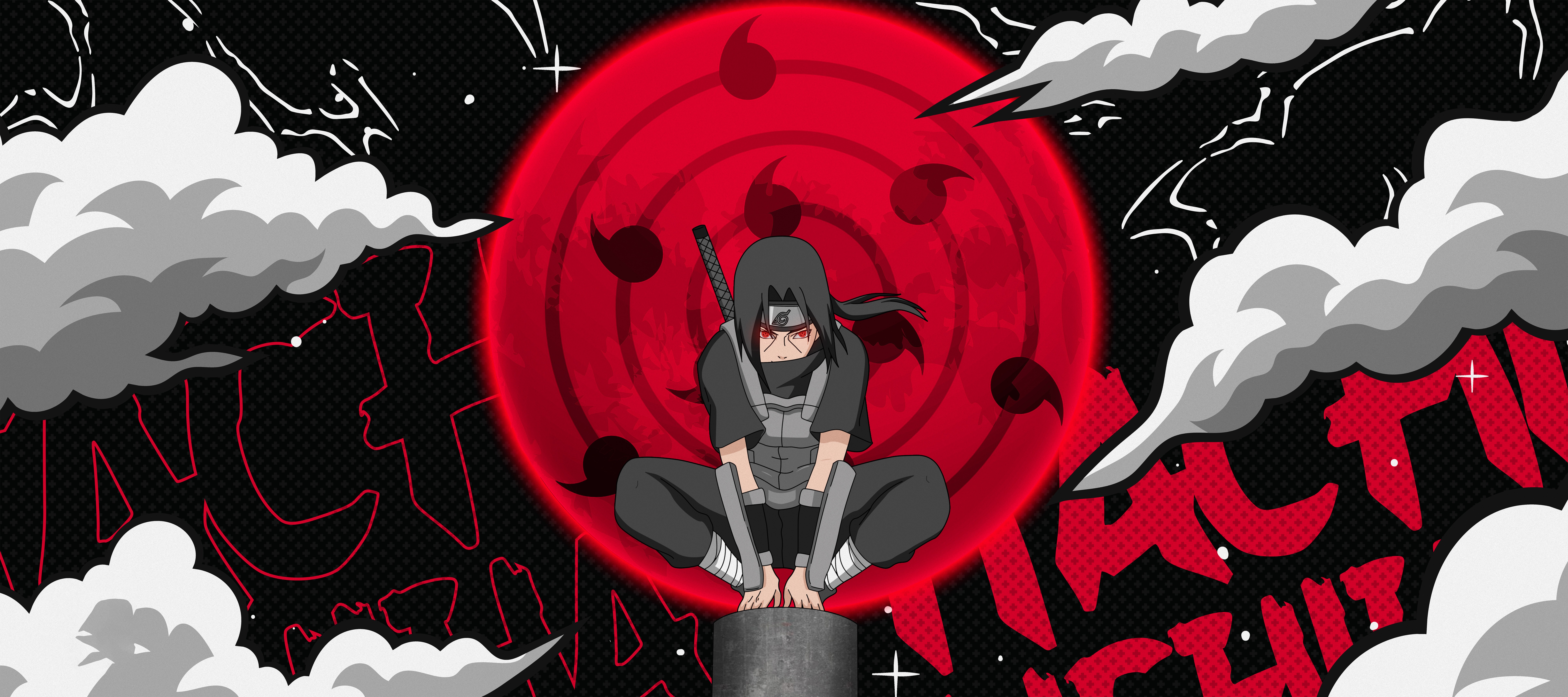 Itachi Uchiha Sharingan 4K Wallpaper