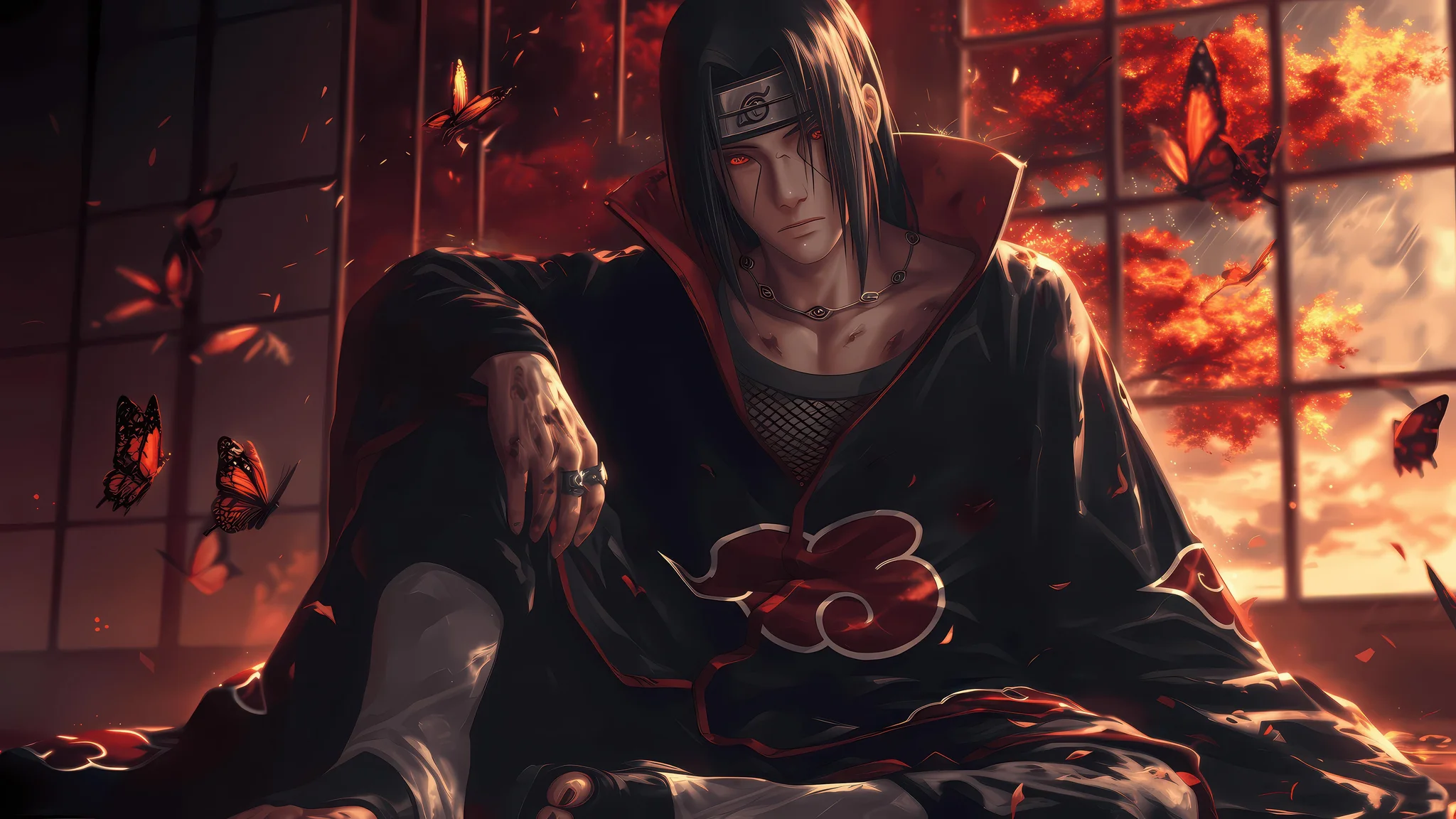 Tapeta 4K Itachi Uchiha Akatsuki