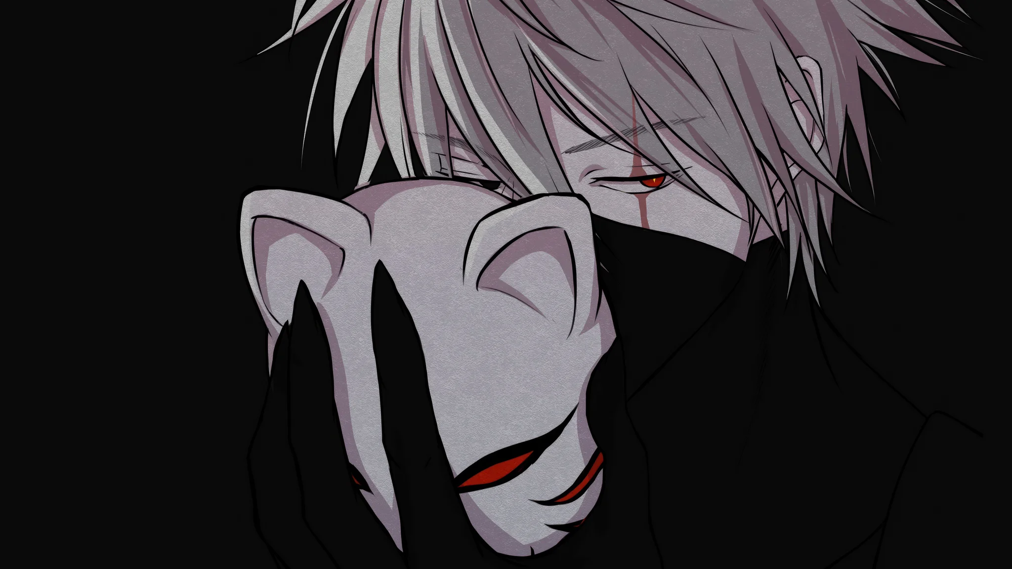 Kakashi Hatake Dark Mask Anime 4K Wallpaper