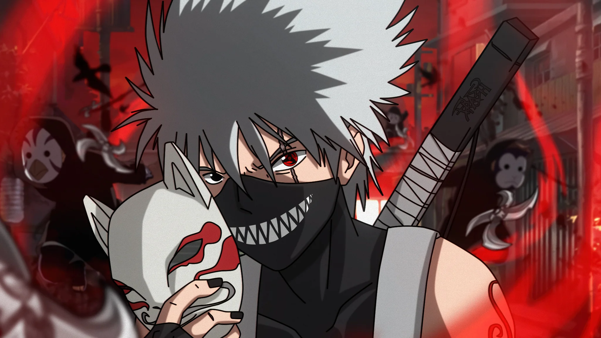 Kakashi Hatake ANBU Dark Wallpaper 4K