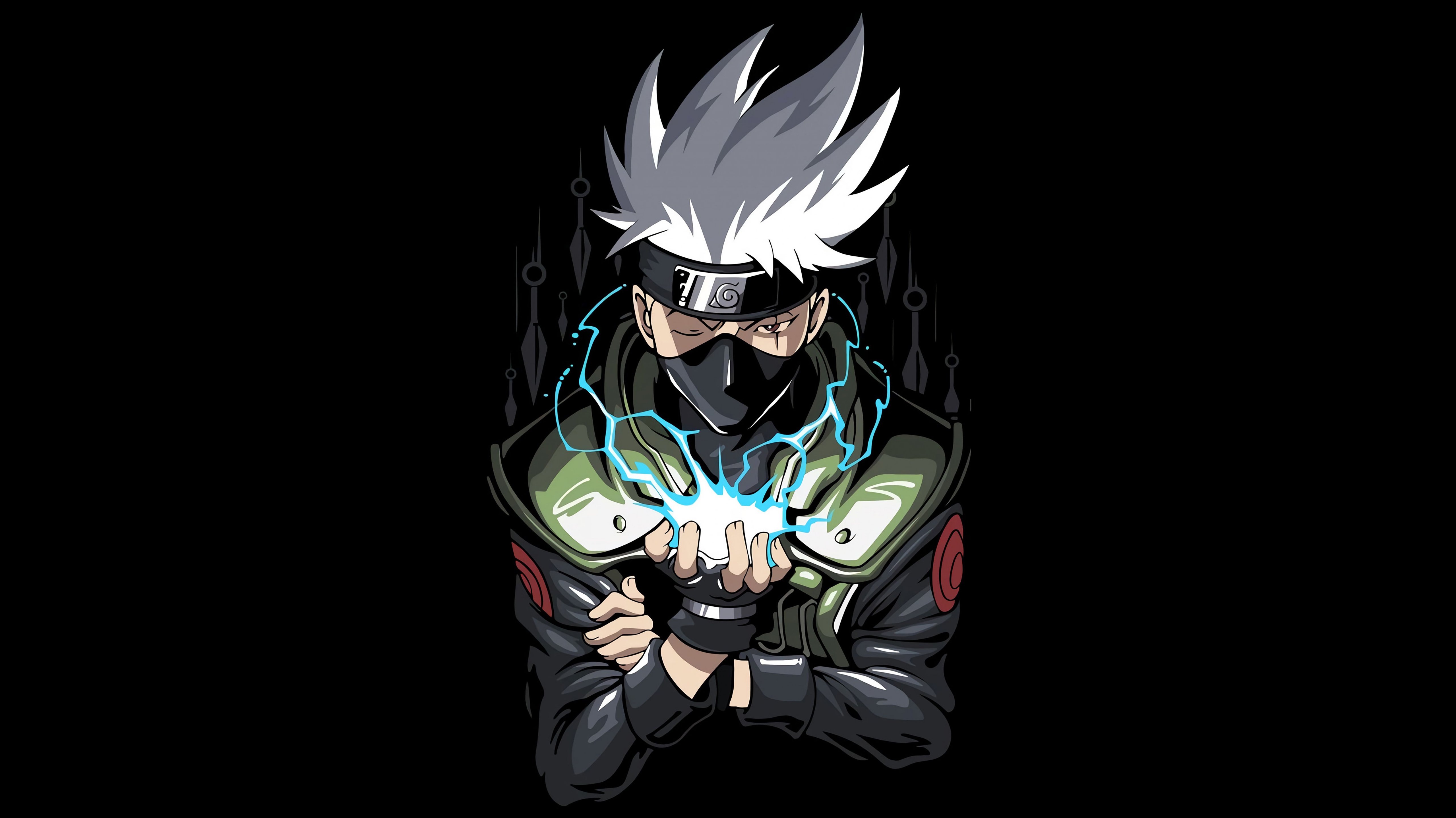 Kakashi Hatake Chidori Lightning 4K Wallpaper