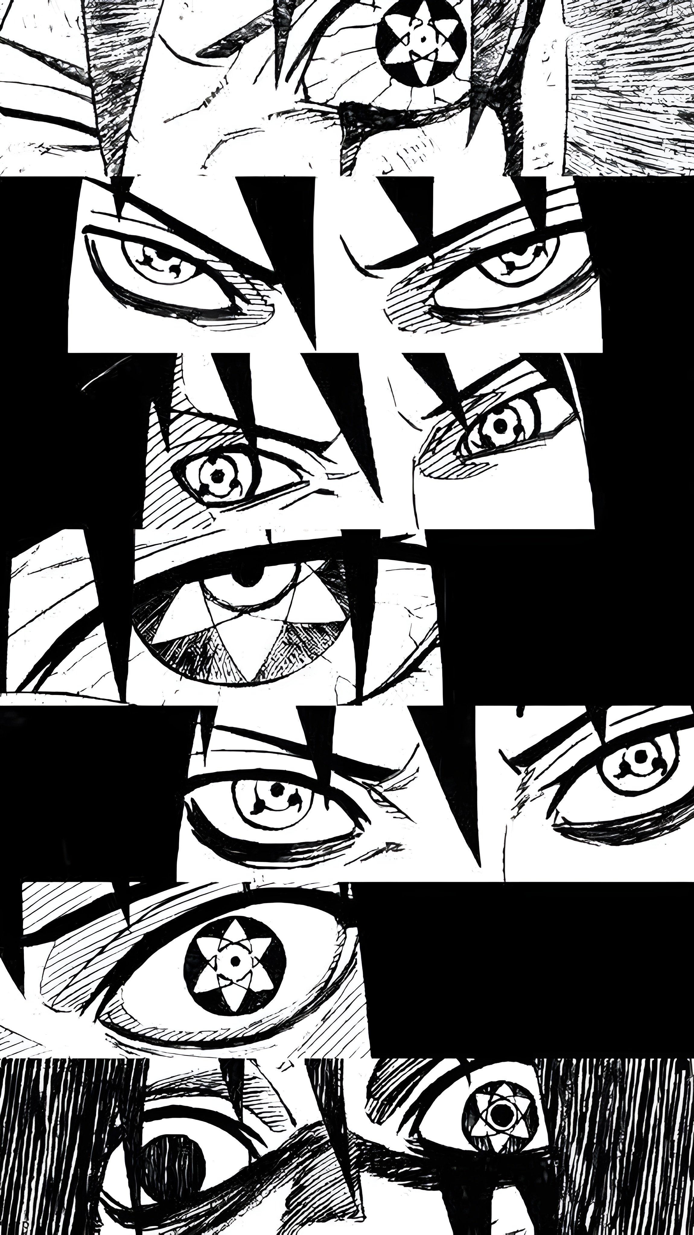 Sasuke Uchiha Sharingan Evolution 4K Wallpaper