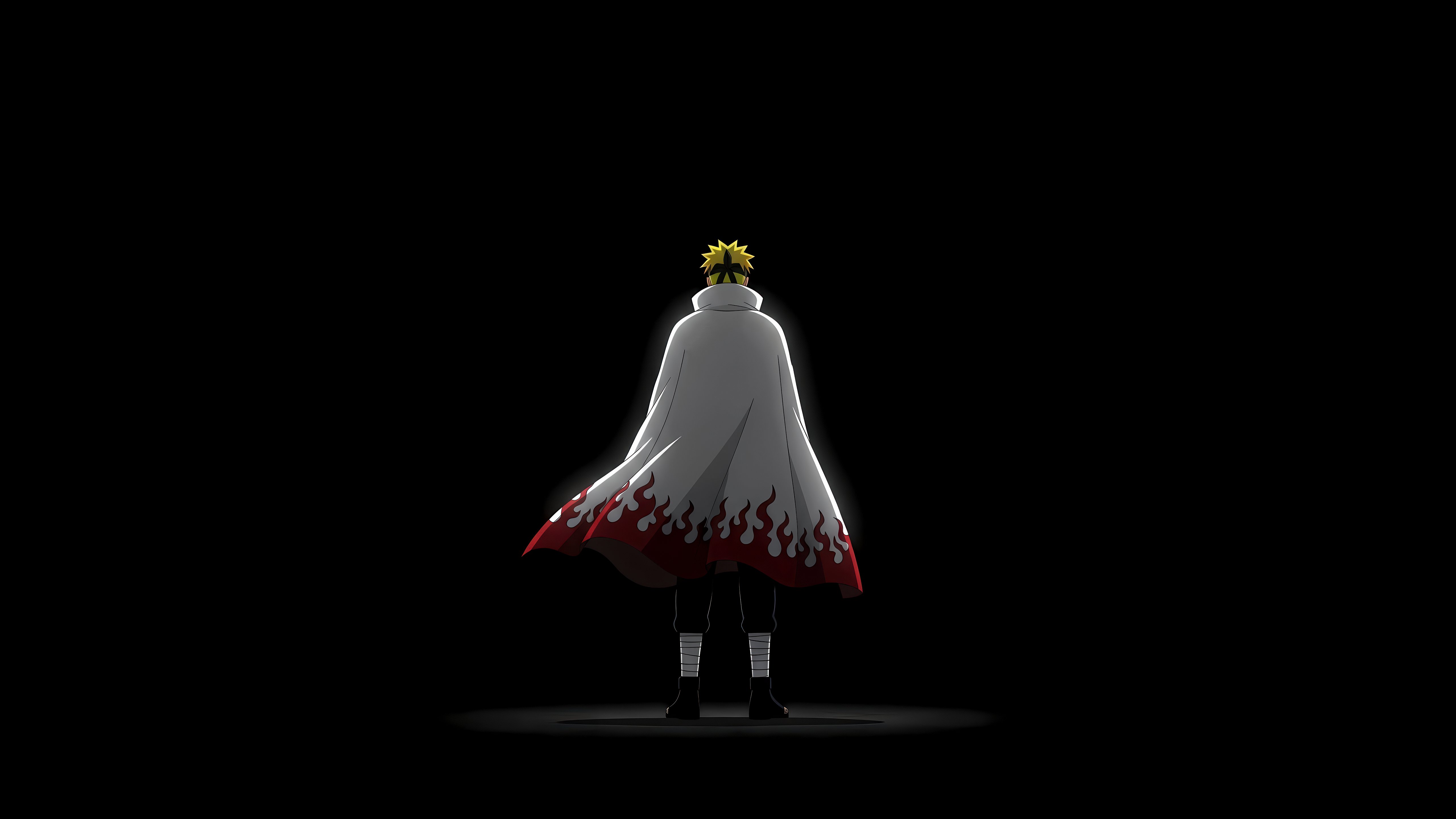 Minato Namikaze Dark 4K Anime Wallpaper