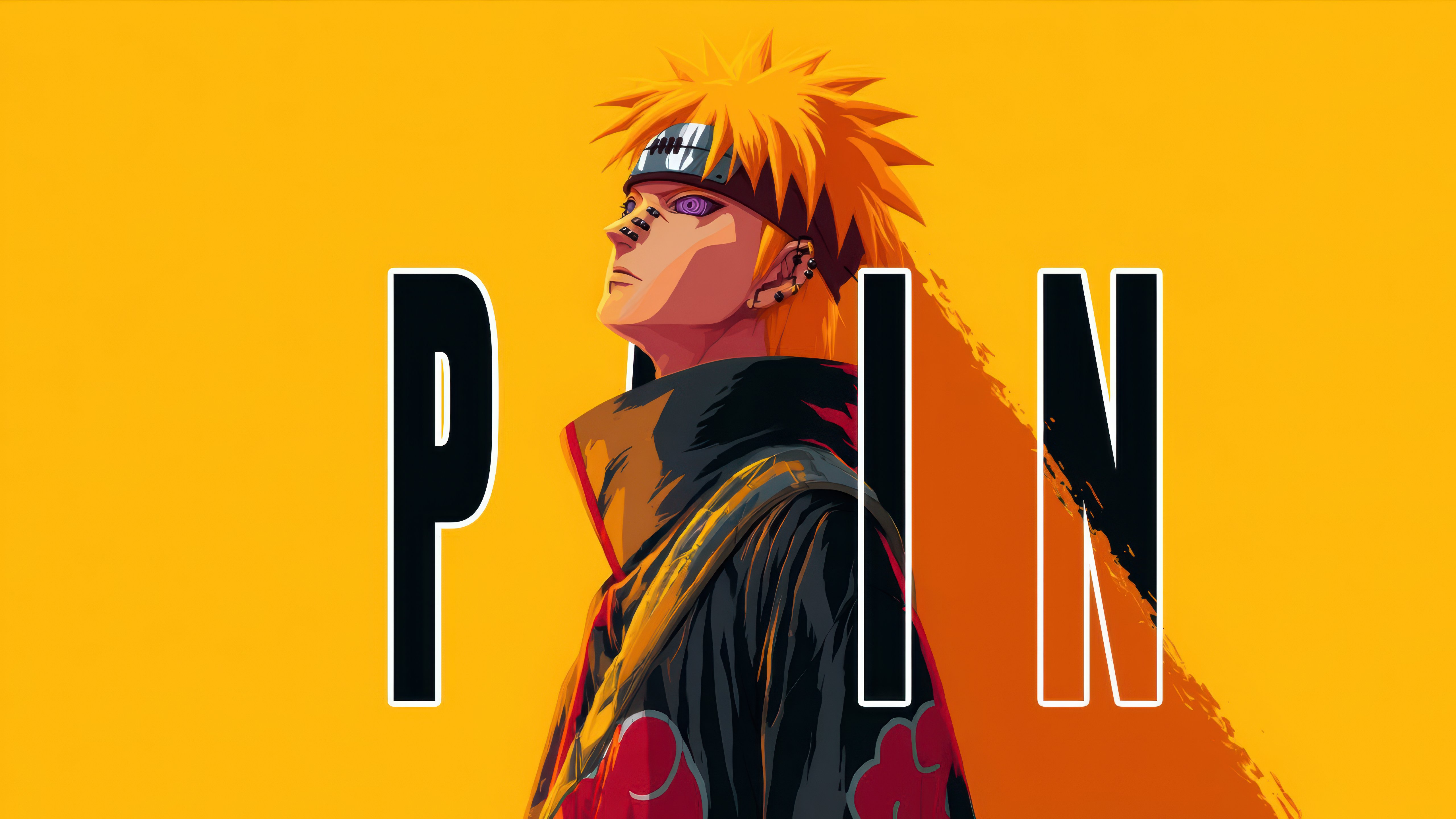 Pain Naruto Akatsuki 4K Anime Wallpaper