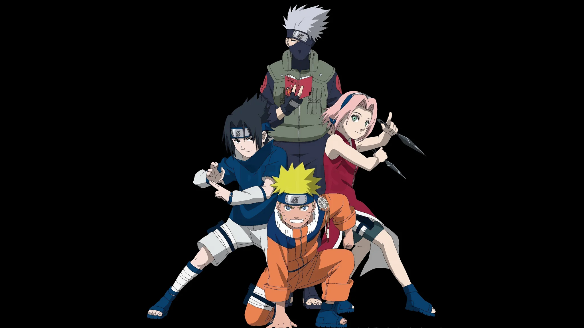 Team 7 Naruto 4K Wallpaper – Iconic Ninja Squad