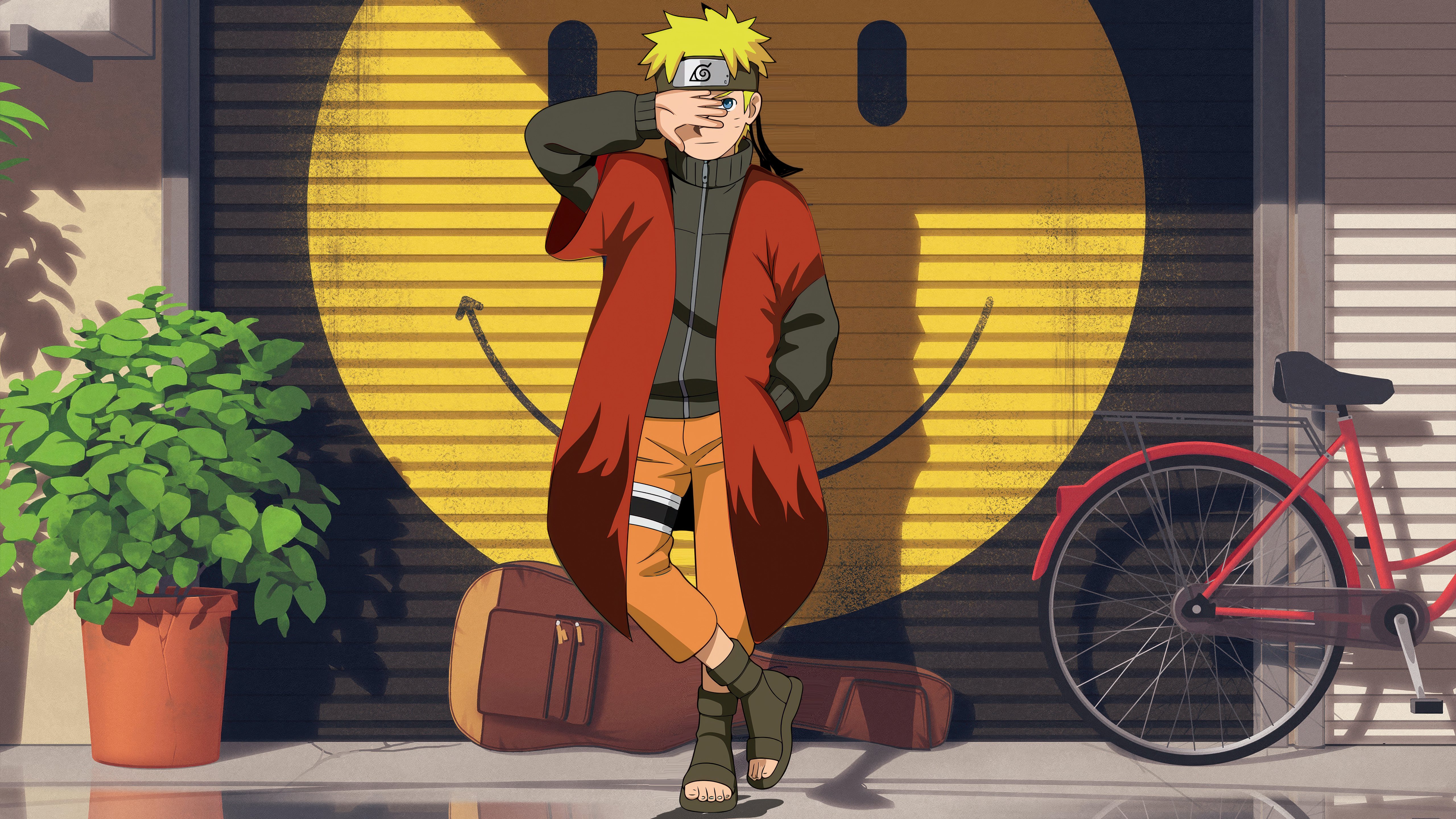 Naruto Uzumaki Street Style 4K Wallpaper