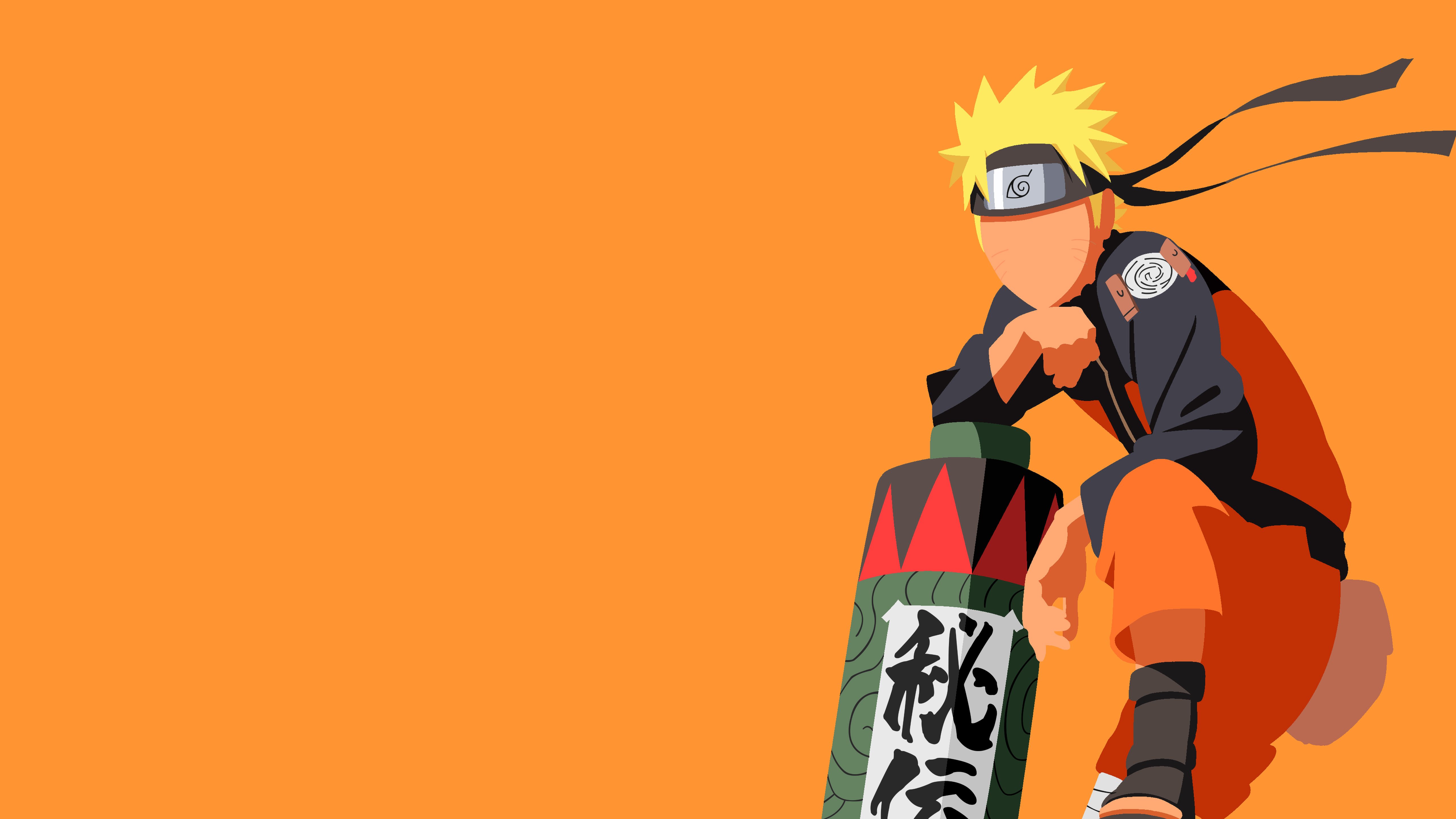 Naruto Uzumaki Minimalist 4K Wallpaper