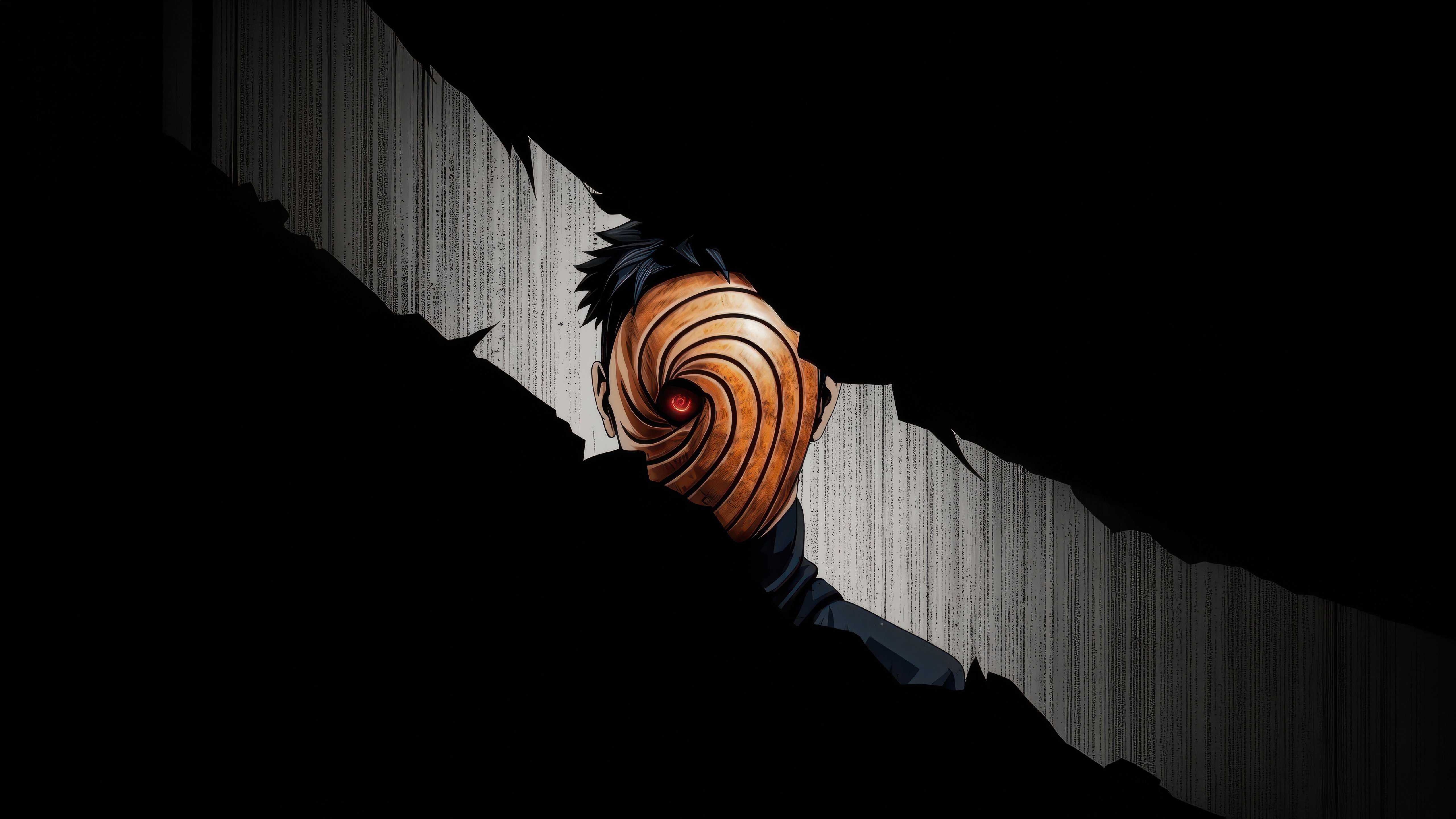 Obito Uchiha Tobi Mask Dark 4K Wallpaper