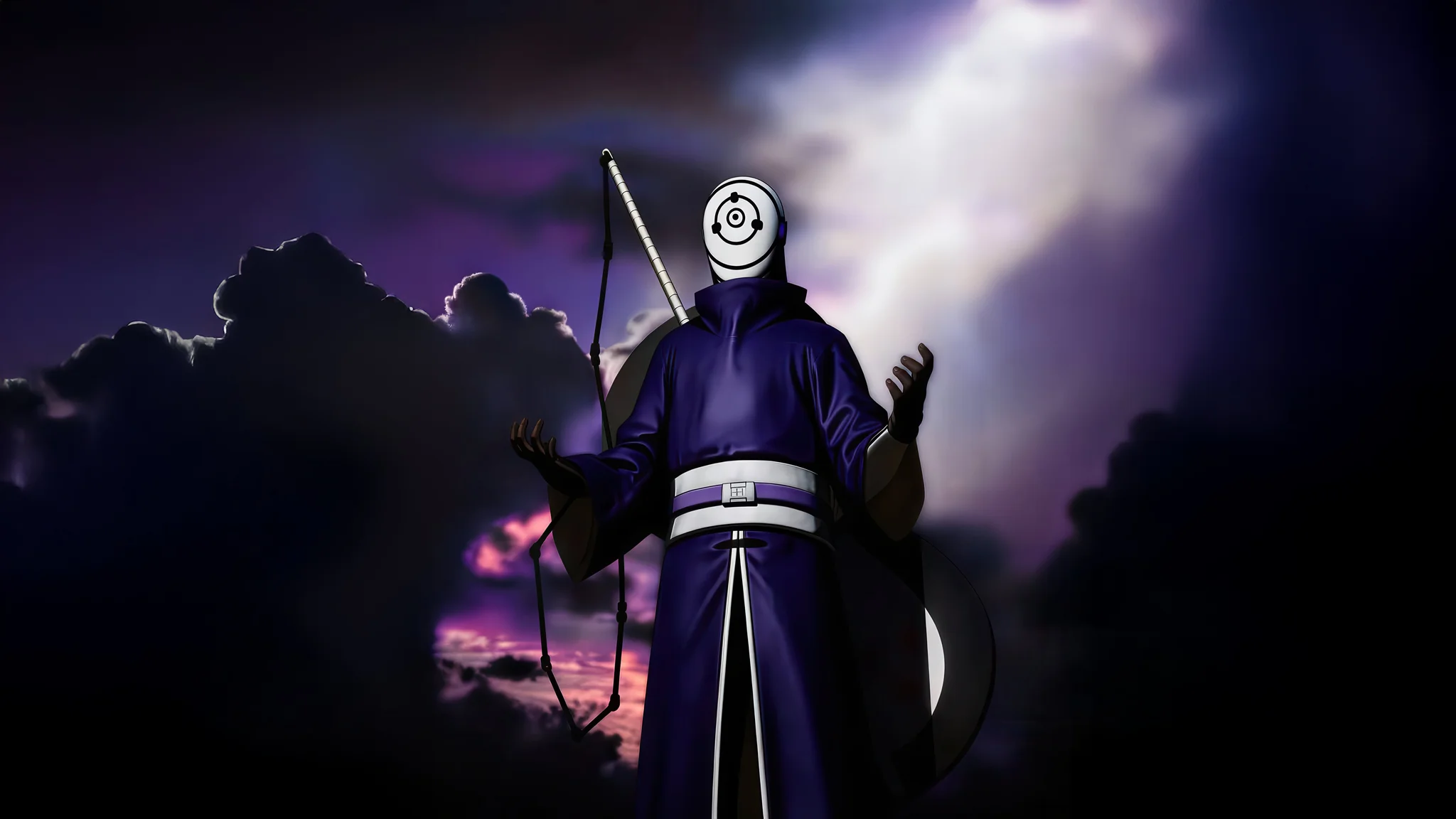 Obito Uchiha 4K Wallpaper Dark Storm