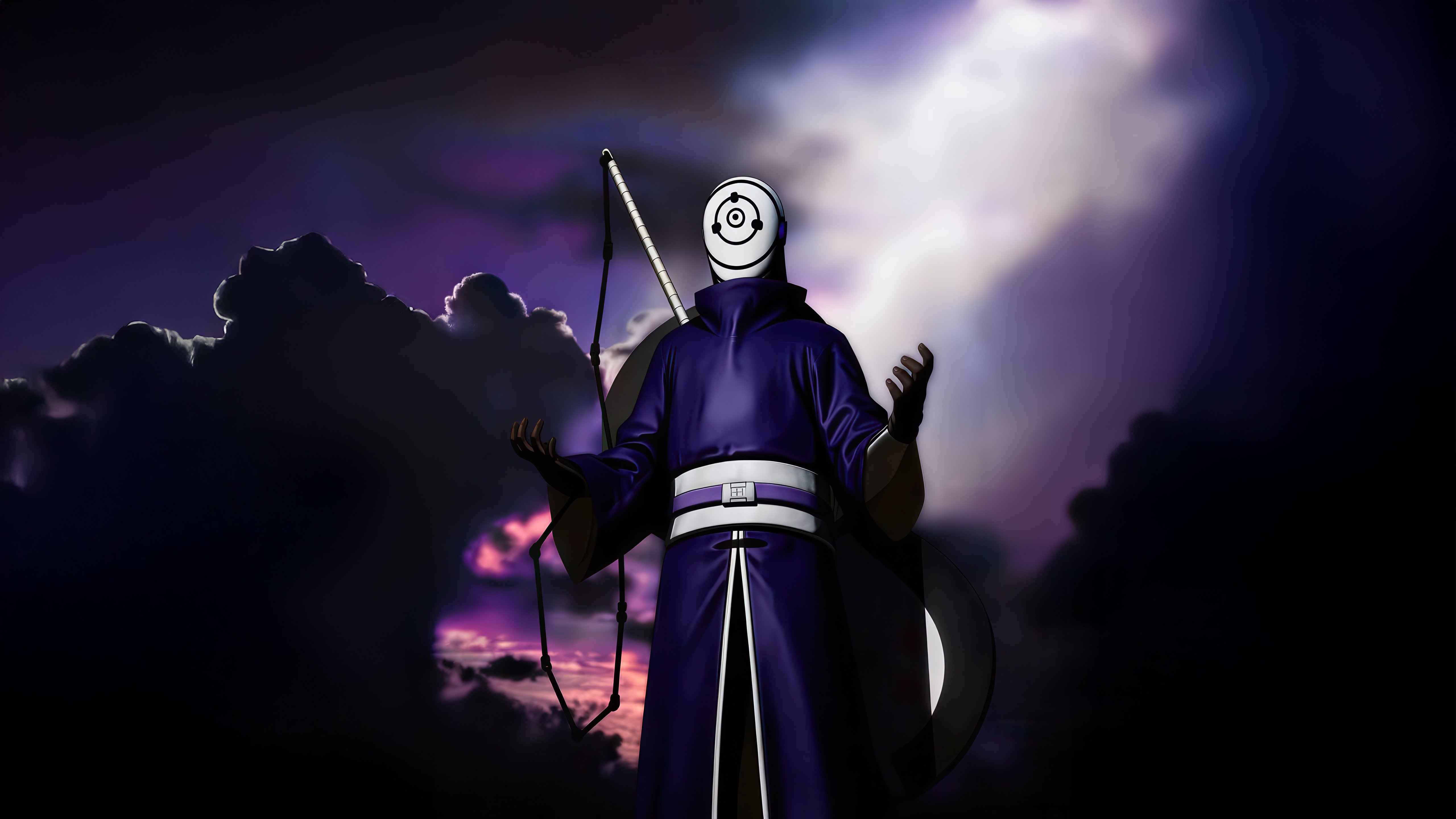 Obito Uchiha 4K Wallpaper Dark Storm