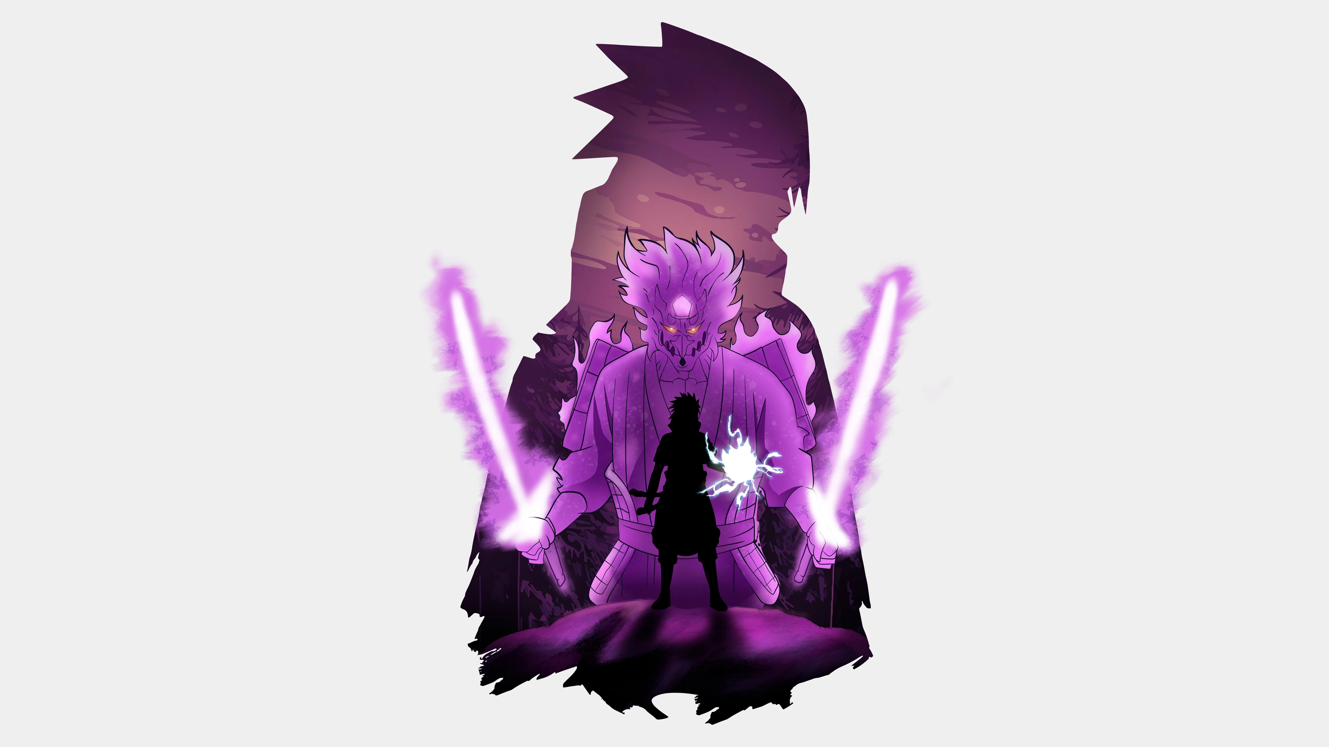 Sasuke Uchiha Susanoo Wallpaper 4K