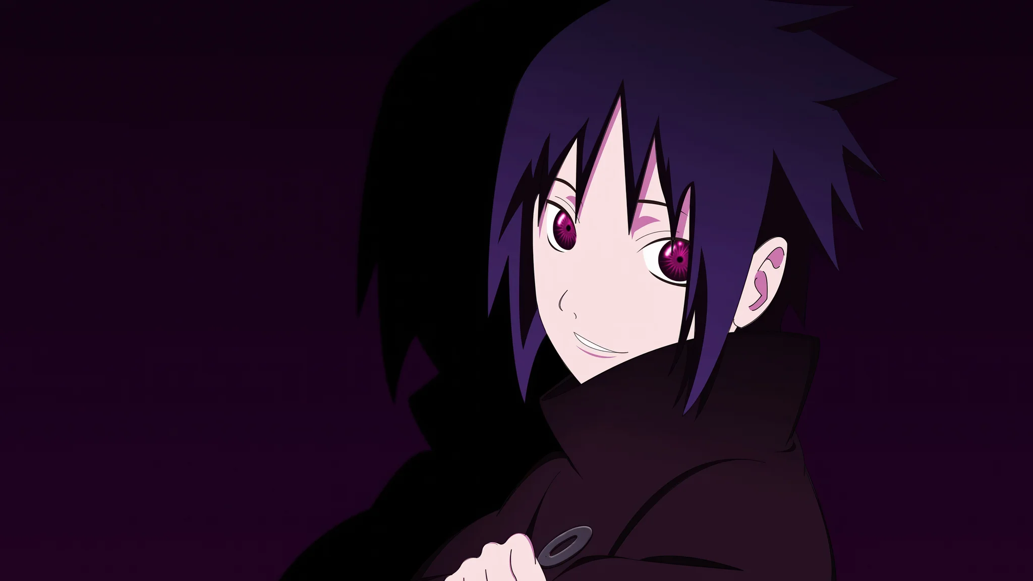 Sasuke Uchiha Dark Sharingan 4K Wallpaper