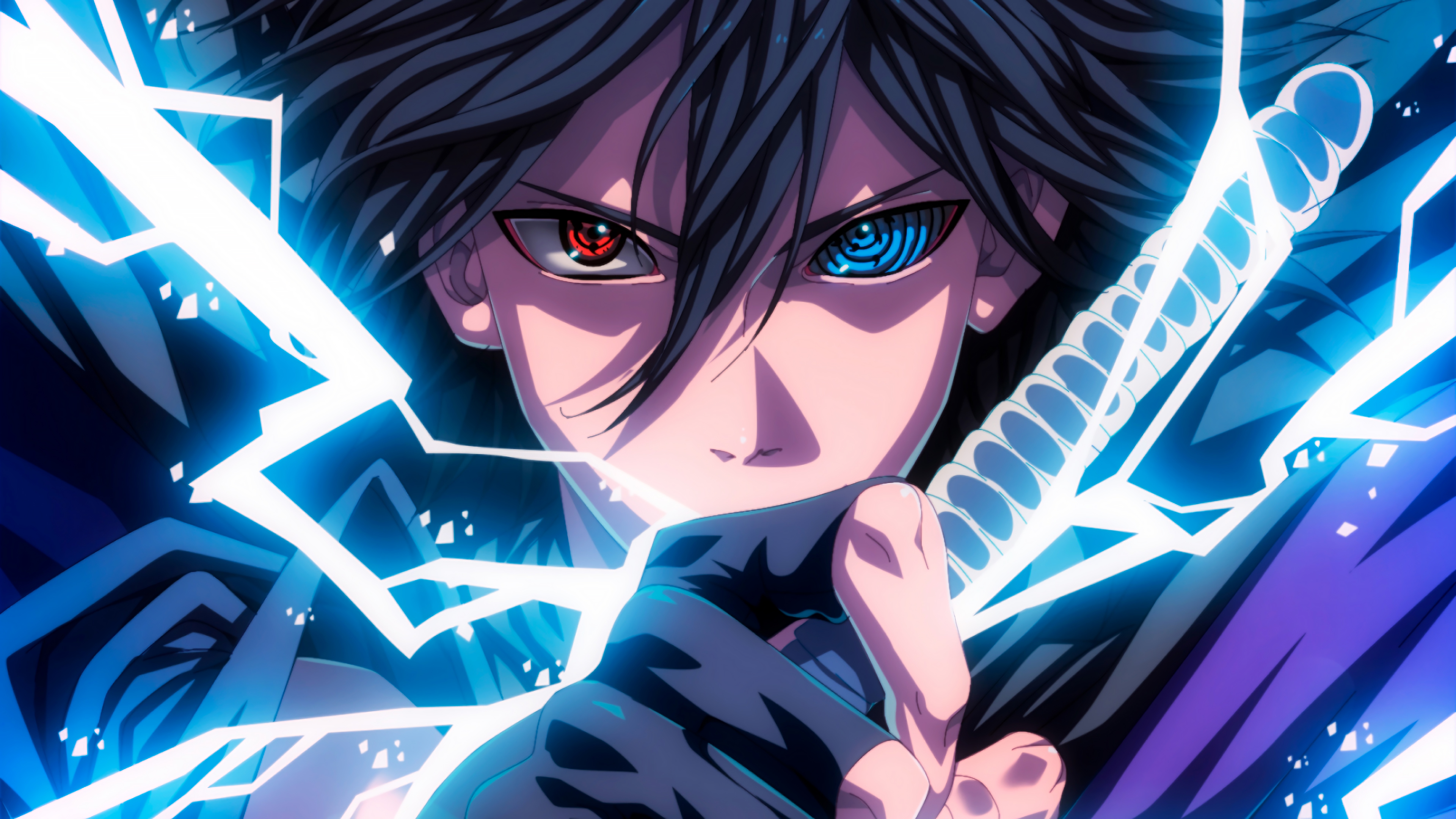 Sasuke Uchiha 4K Dual Sharingan Wallpaper