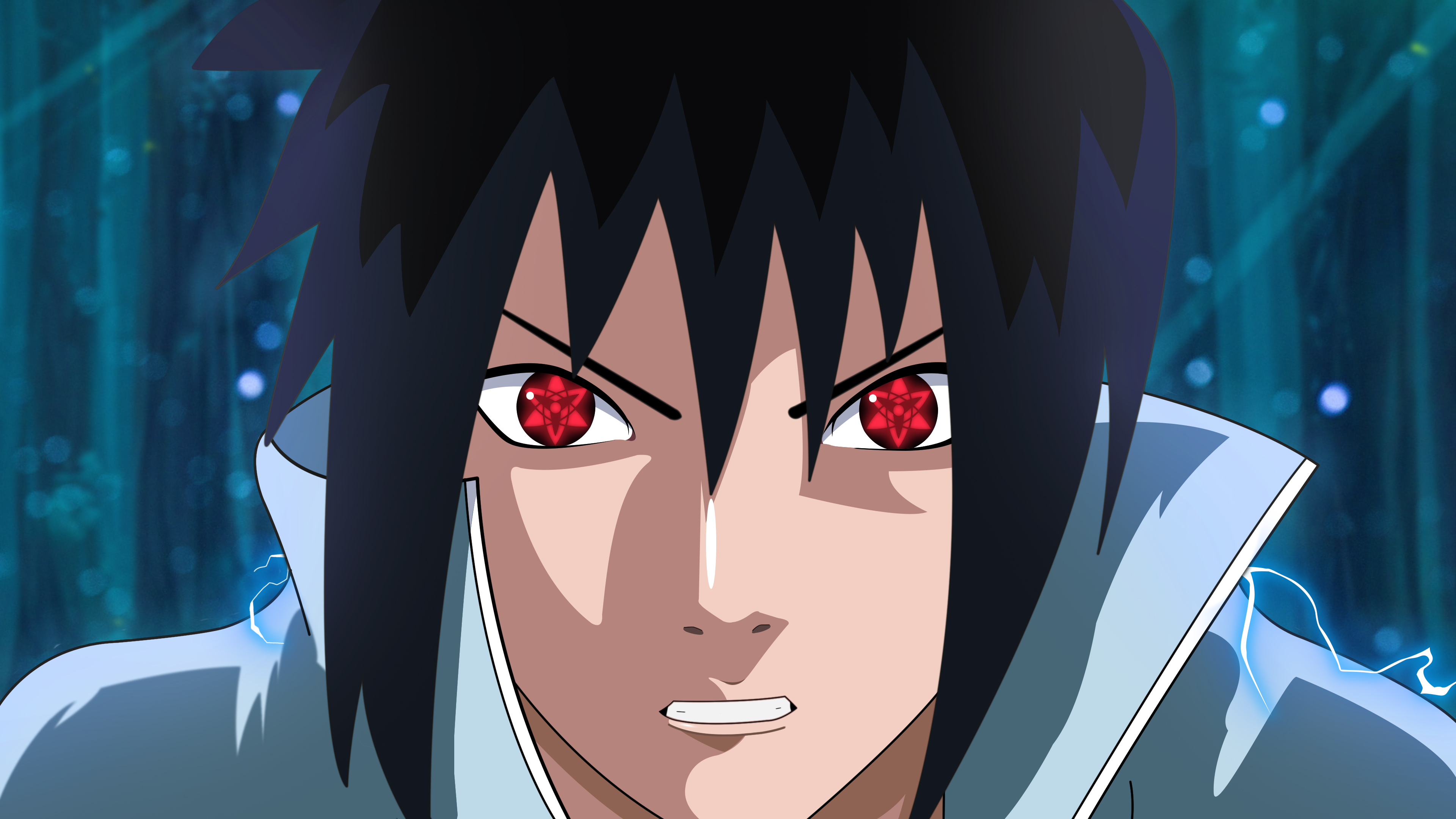 Sasuke Uchiha Sharingan 4K Wallpaper