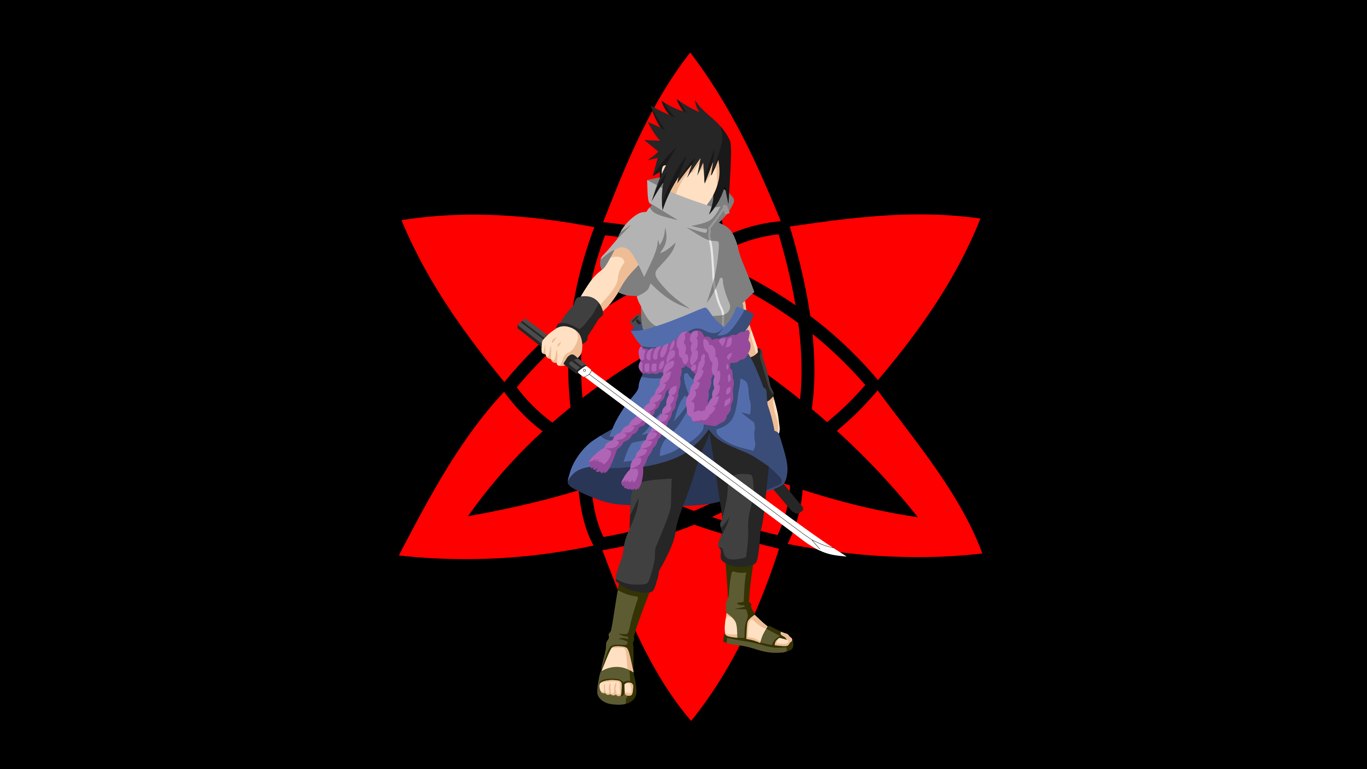 Sasuke Uchiha Sharingan 4K Wallpaper