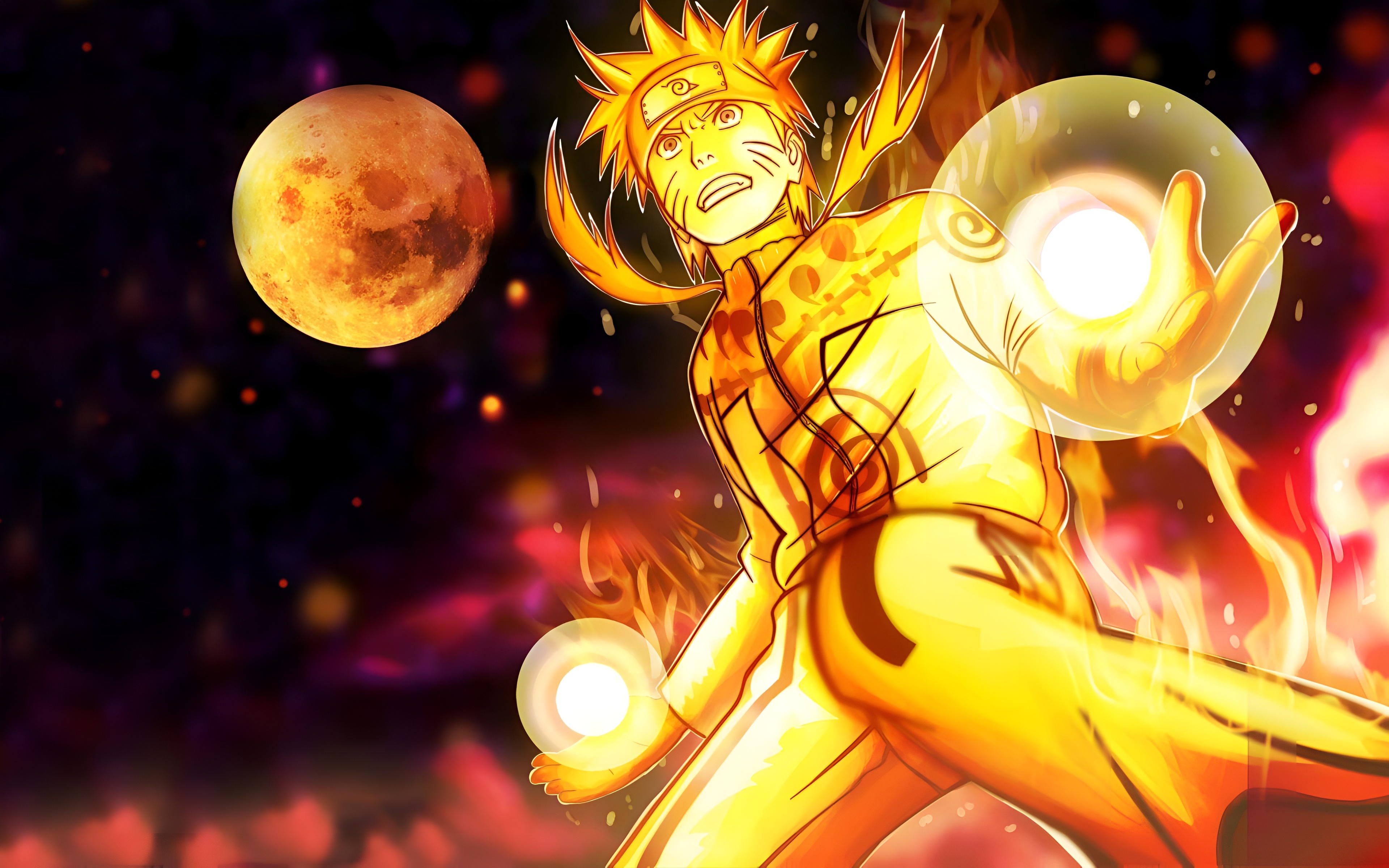 Naruto Kurama Mode Wallpaper 4K High Resolution