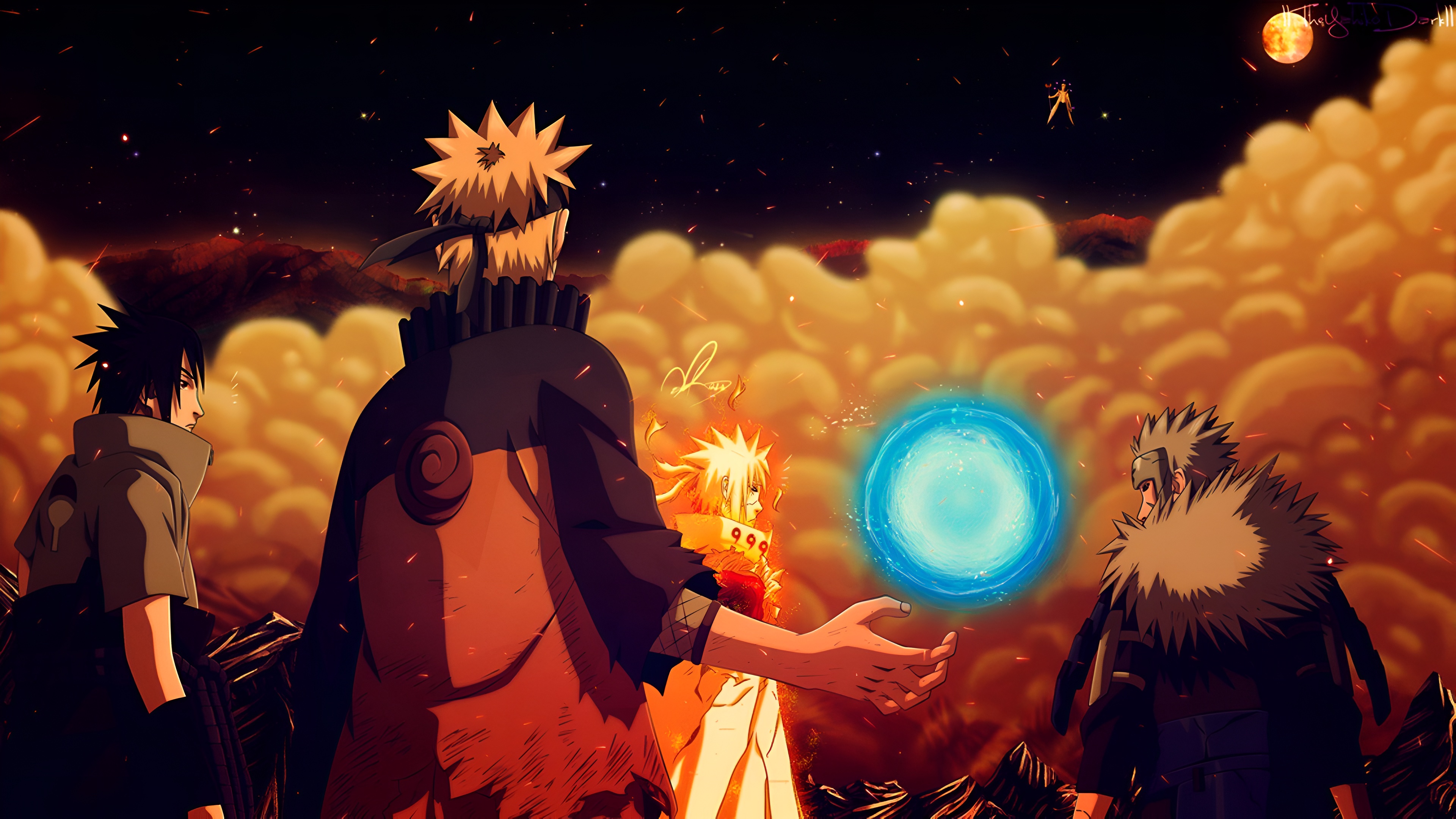 Naruto VS Obito Epic Battle 4K Wallpaper