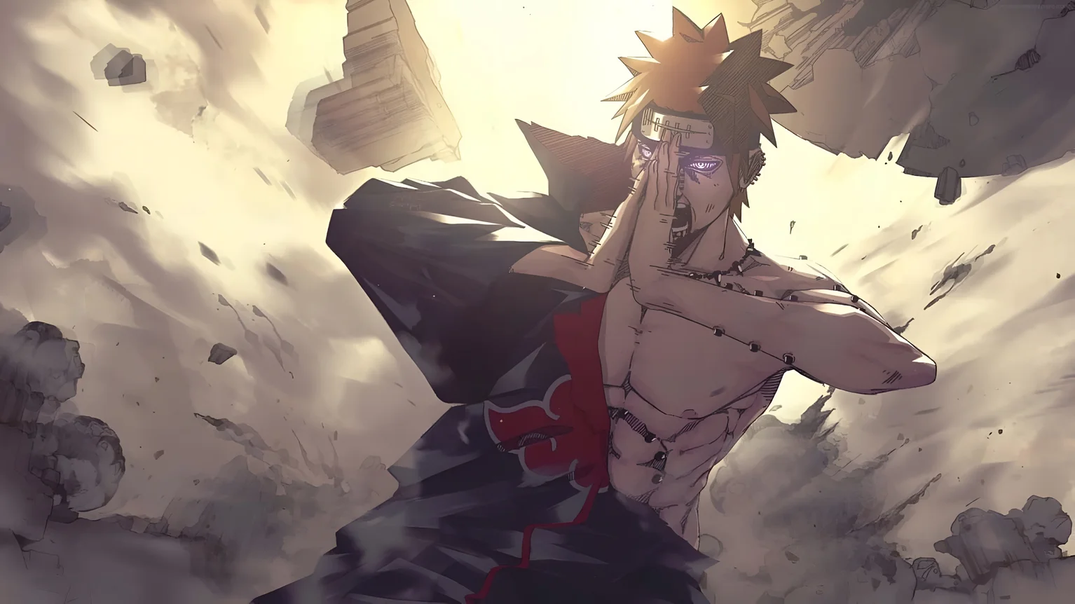 Pain Akatsuki Rage 4K Anime Wallpaper