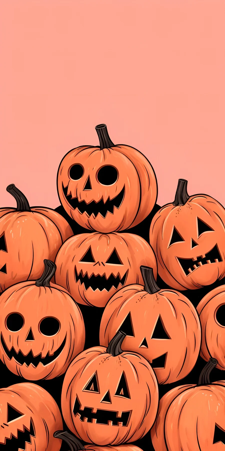Halloween Pumpkin Patch 4K Wallpaper