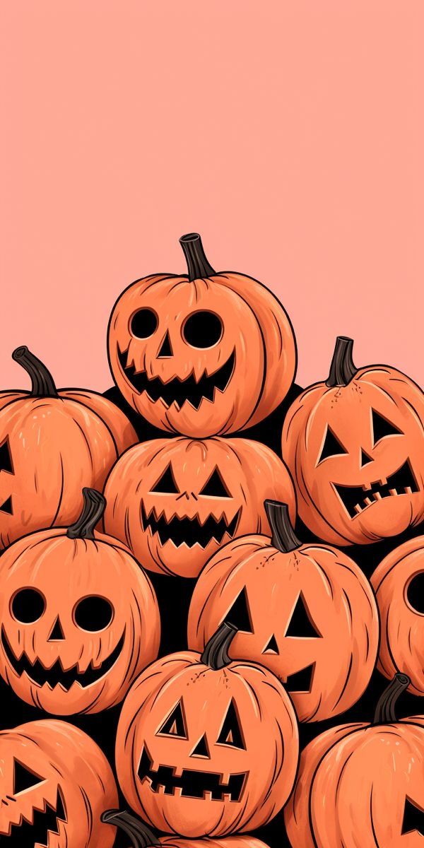 Halloween Pumpkin Patch 4K Wallpaper