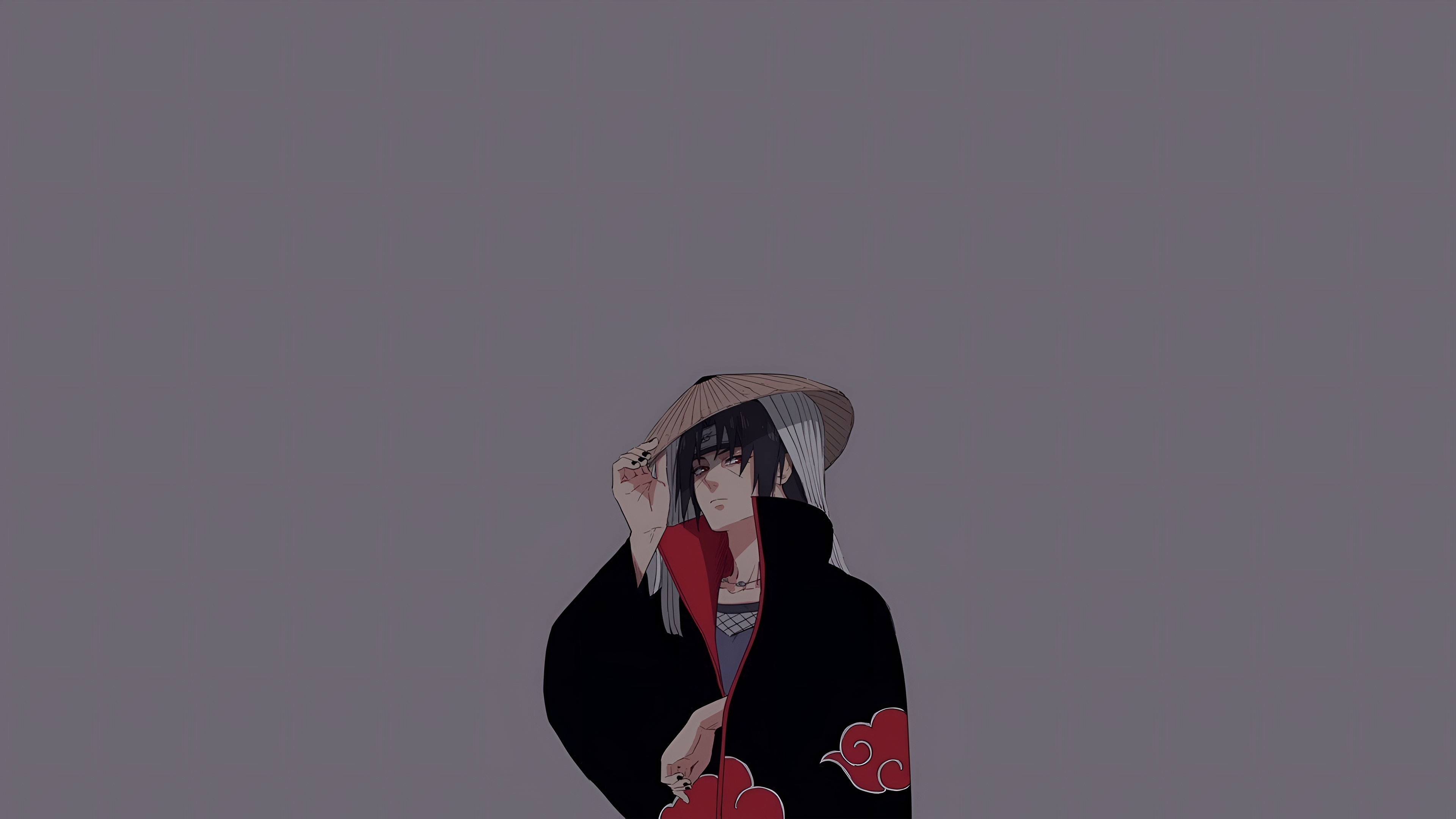 Itachi Uchiha Akatsuki Cloak 4K Wallpaper