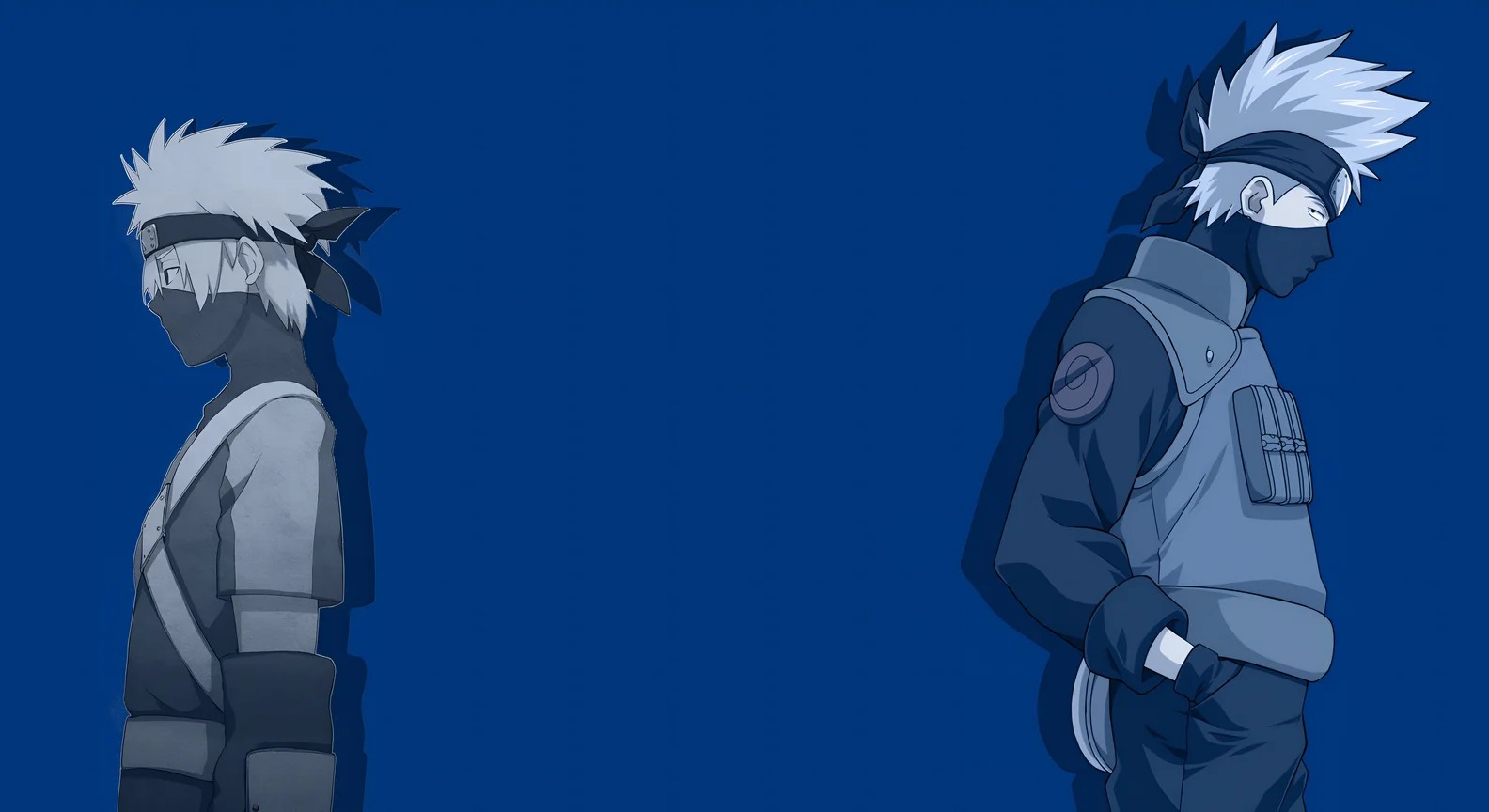 Kakashi Hatake Young vs Old Wallpaper