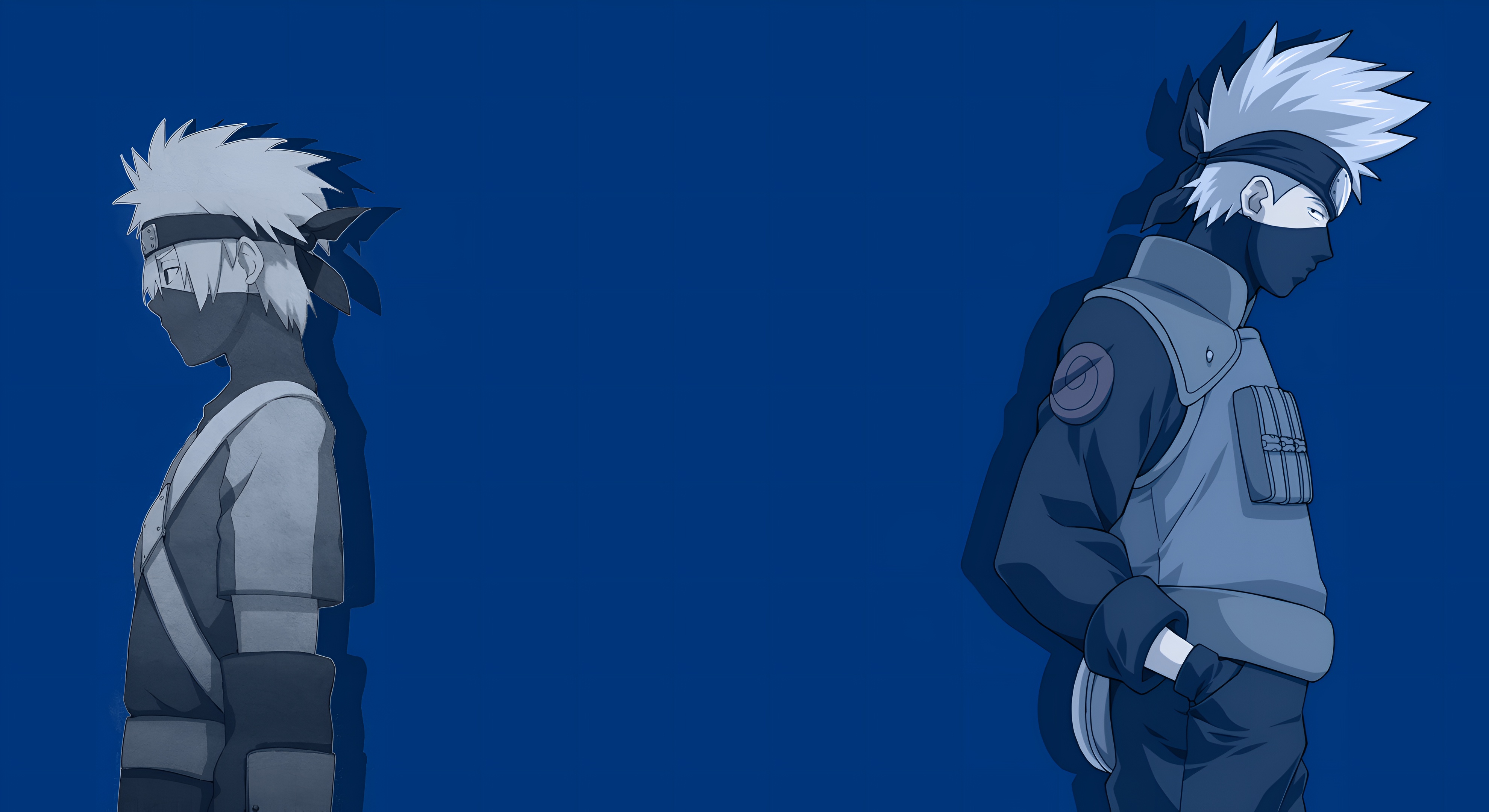 Kakashi Hatake Young vs Old Wallpaper