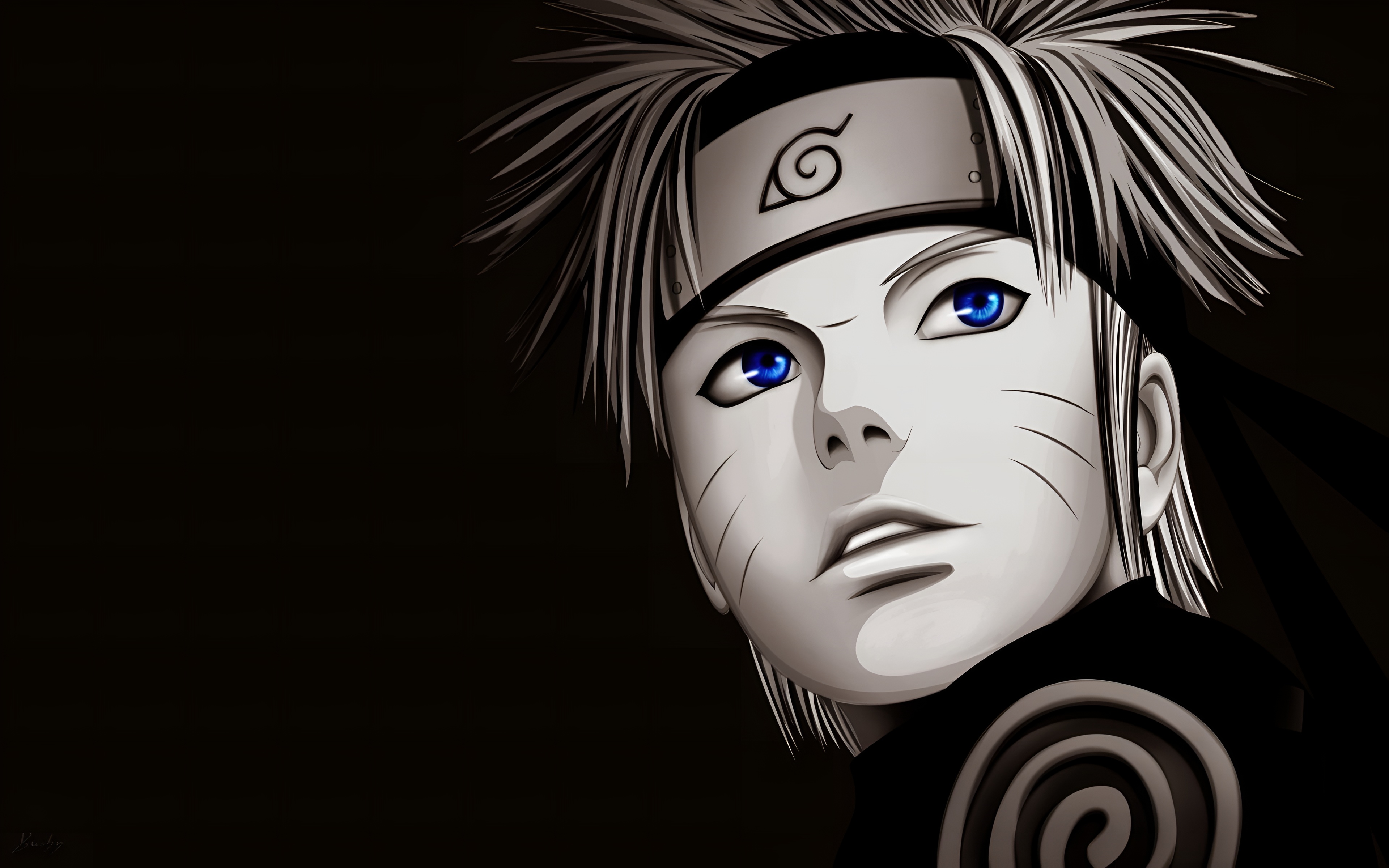 Naruto Uzumaki Dark Aesthetic 4K Wallpaper