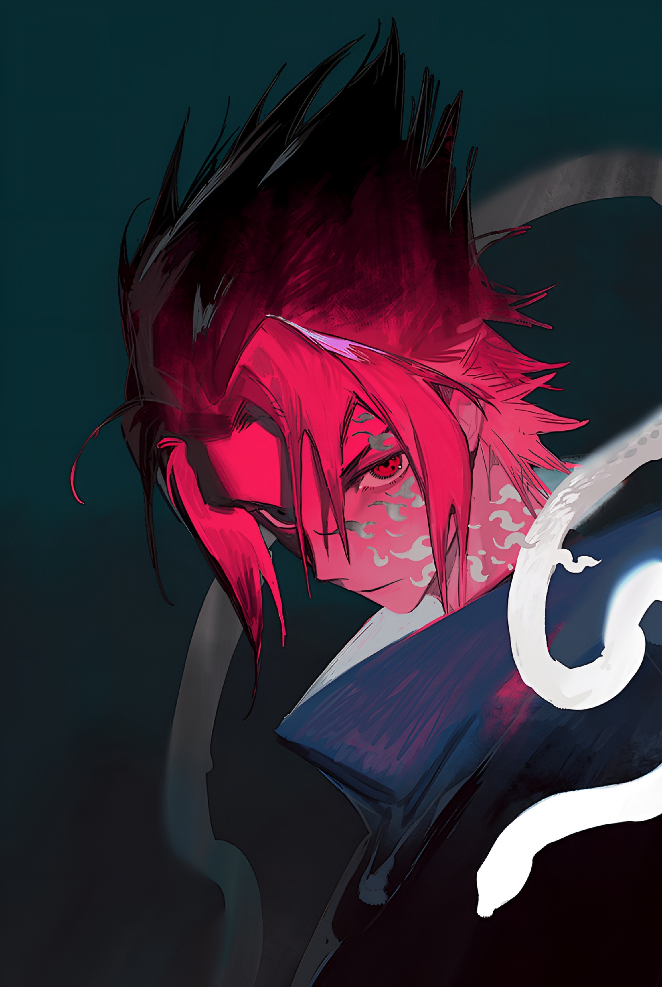 Sasuke Uchiha Dark Power Wallpaper 4K