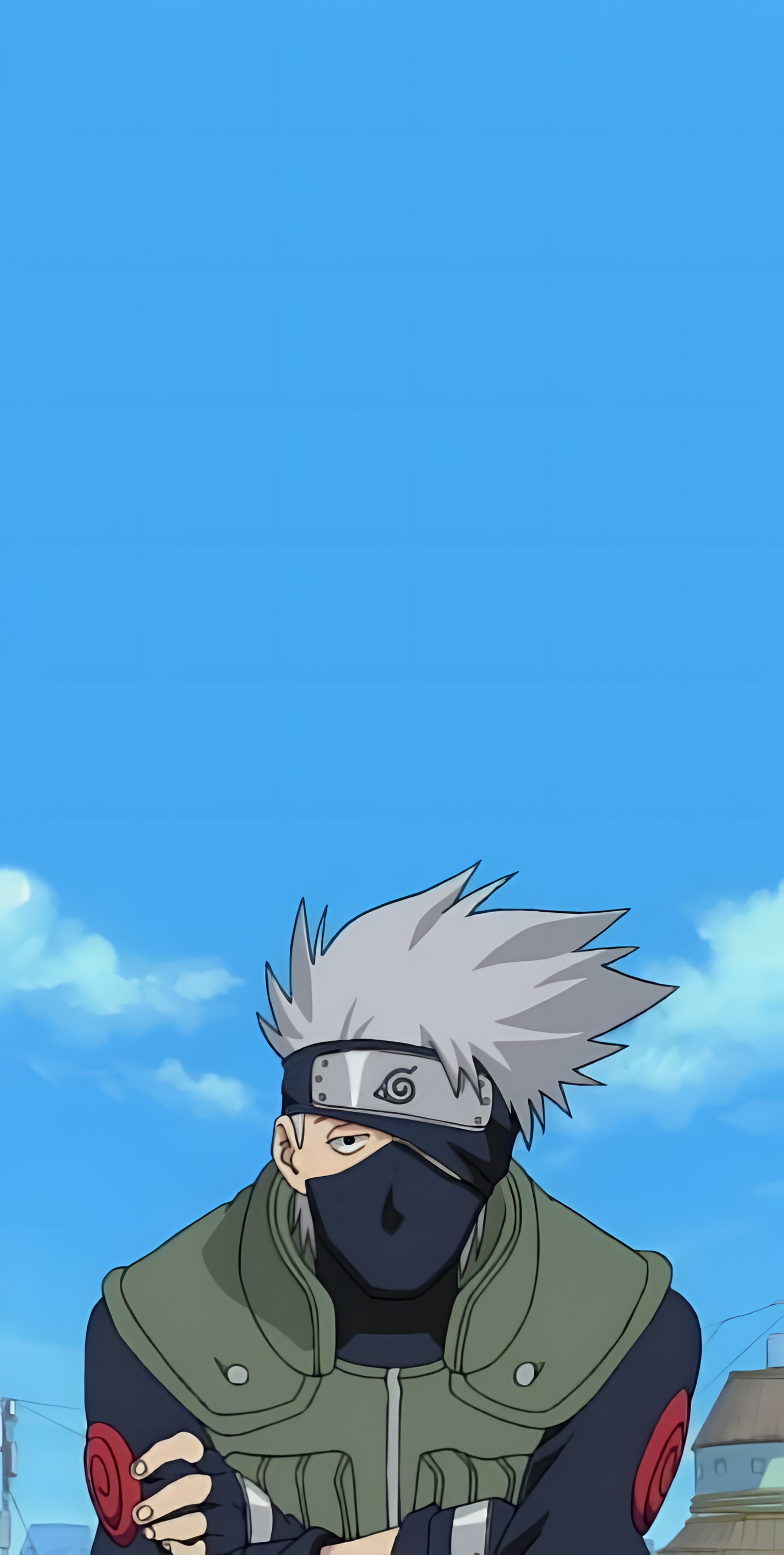 Kakashi Hatake 4K Anime Wallpaper Blue Sky