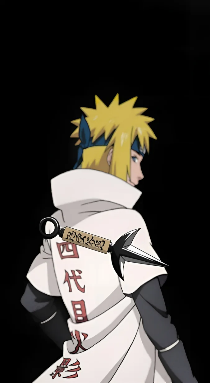 Minato Namikaze 4K Dark Anime Wallpaper