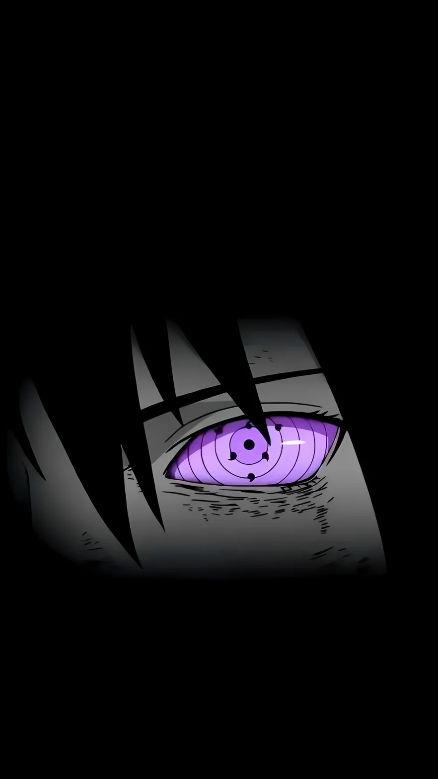 تصویر زمینه Sasuke Uchiha Rinnegan Eye 4K