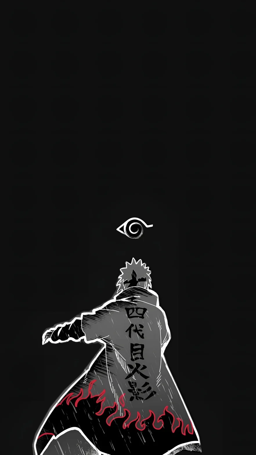 Minato Namikaze 4K Dark Anime Wallpaper