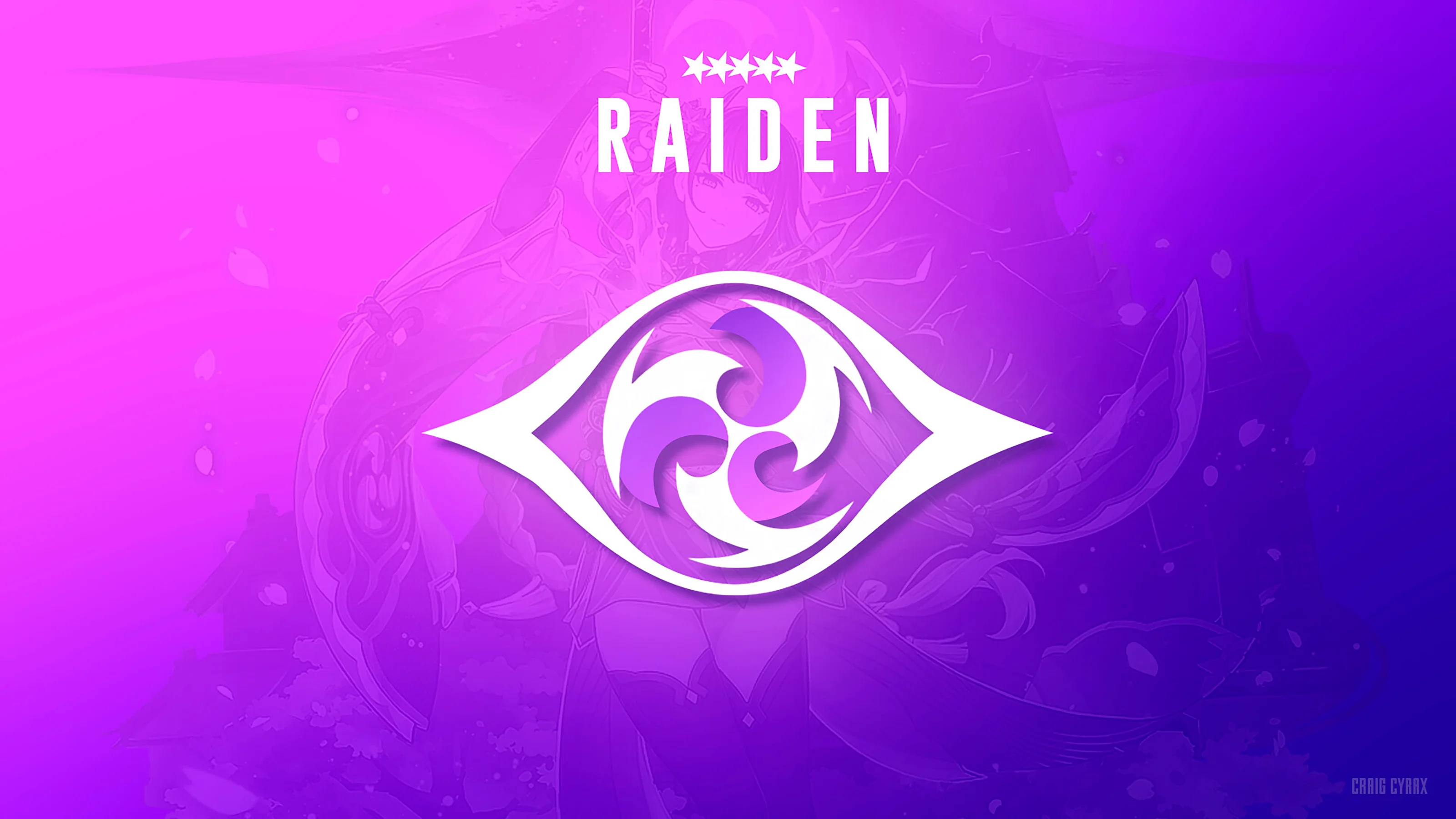 Raiden Shogun 4K Wallpaper – Genshin Impact