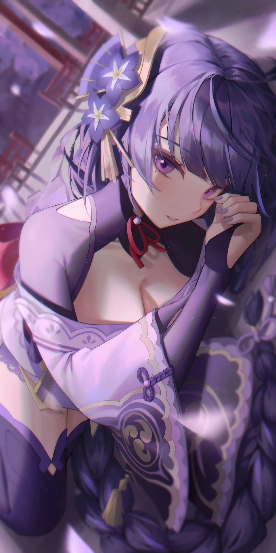 Raiden Shogun Genshin Impact 4K Anime Hintergrundbild
