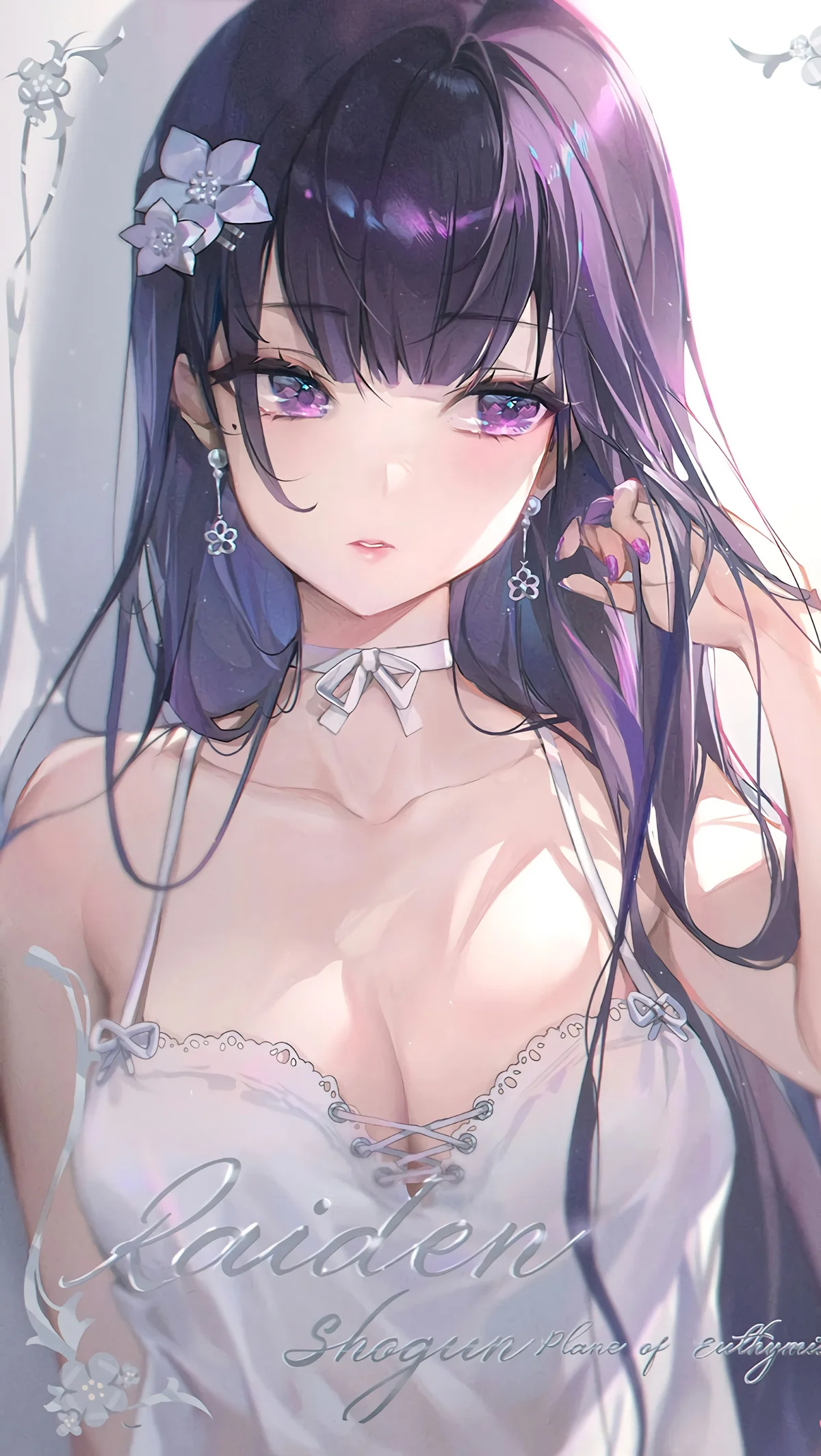 Raiden Shogun Bride Wallpaper – Genshin Impact 4K