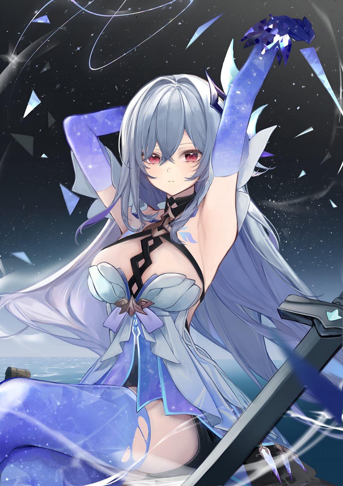 Skirk Genshin Impact Papel de Parede Anime 4K