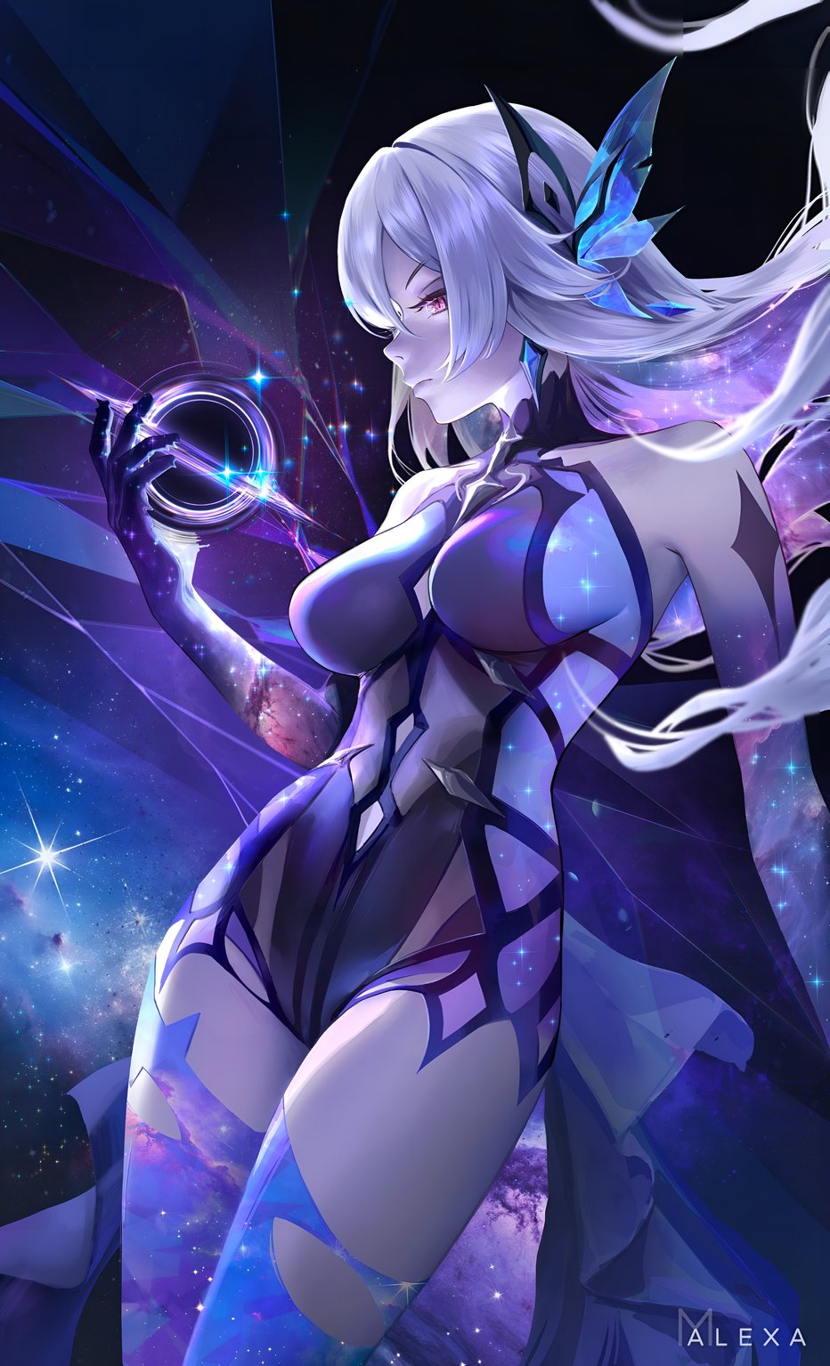 Skirk Genshin Impact Papel de Parede Cósmico 4K