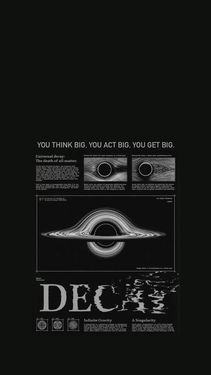 Black Hole Decay 4K Wallpaper