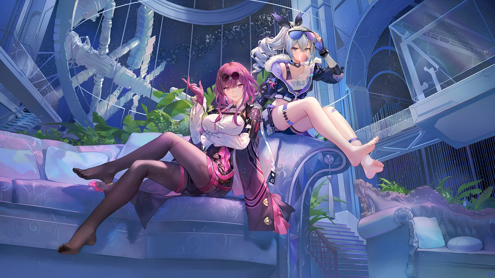 Kafka & Silver Wolf – Honkai: Star Rail 4K Wallpaper