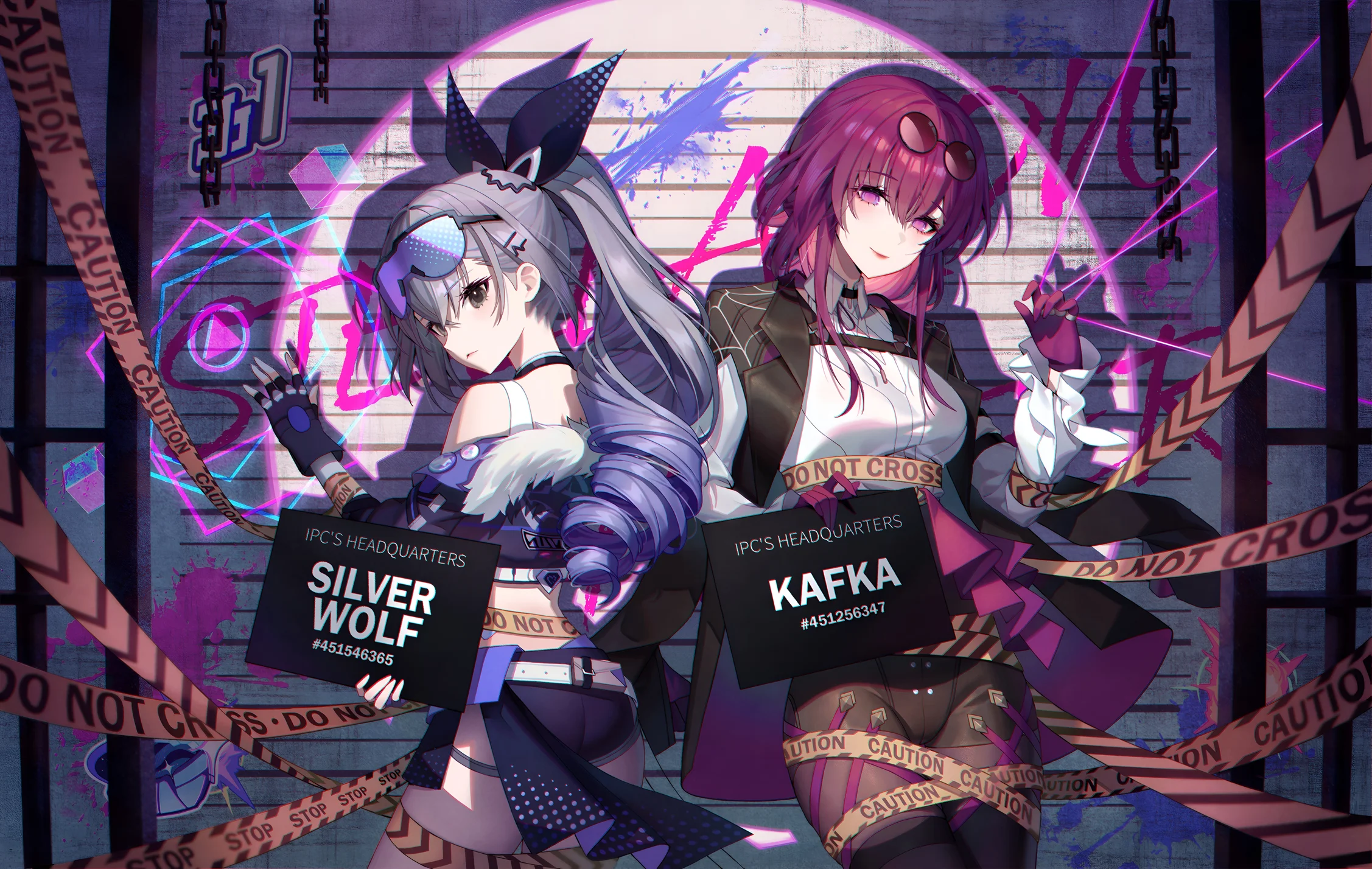 Kafka & Silver Wolf Honkai Star Rail Wallpaper