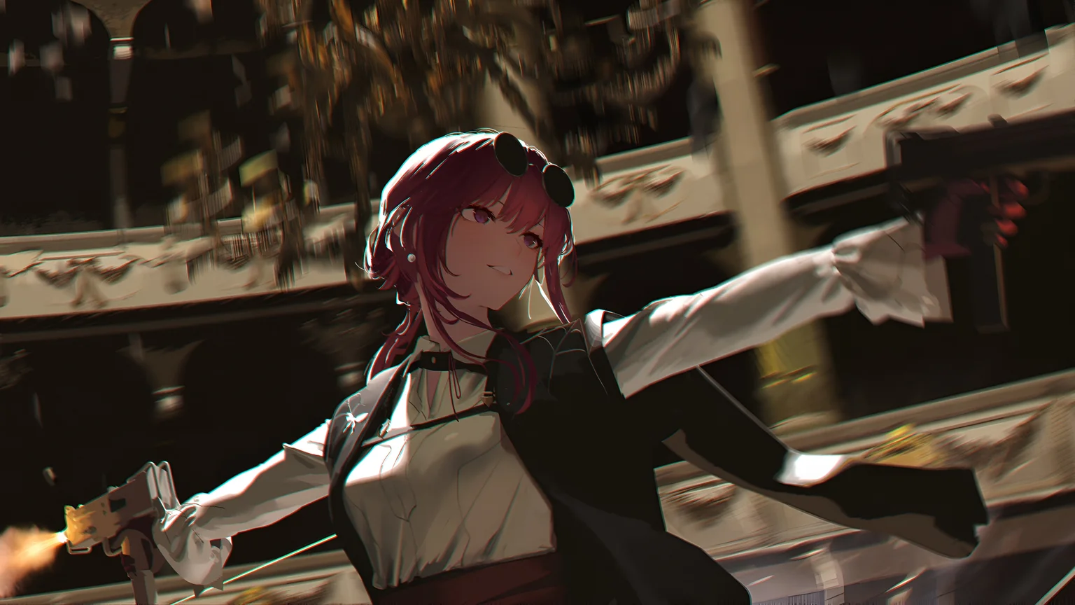 Kafka Honkai Star Rail Action Wallpaper 4K