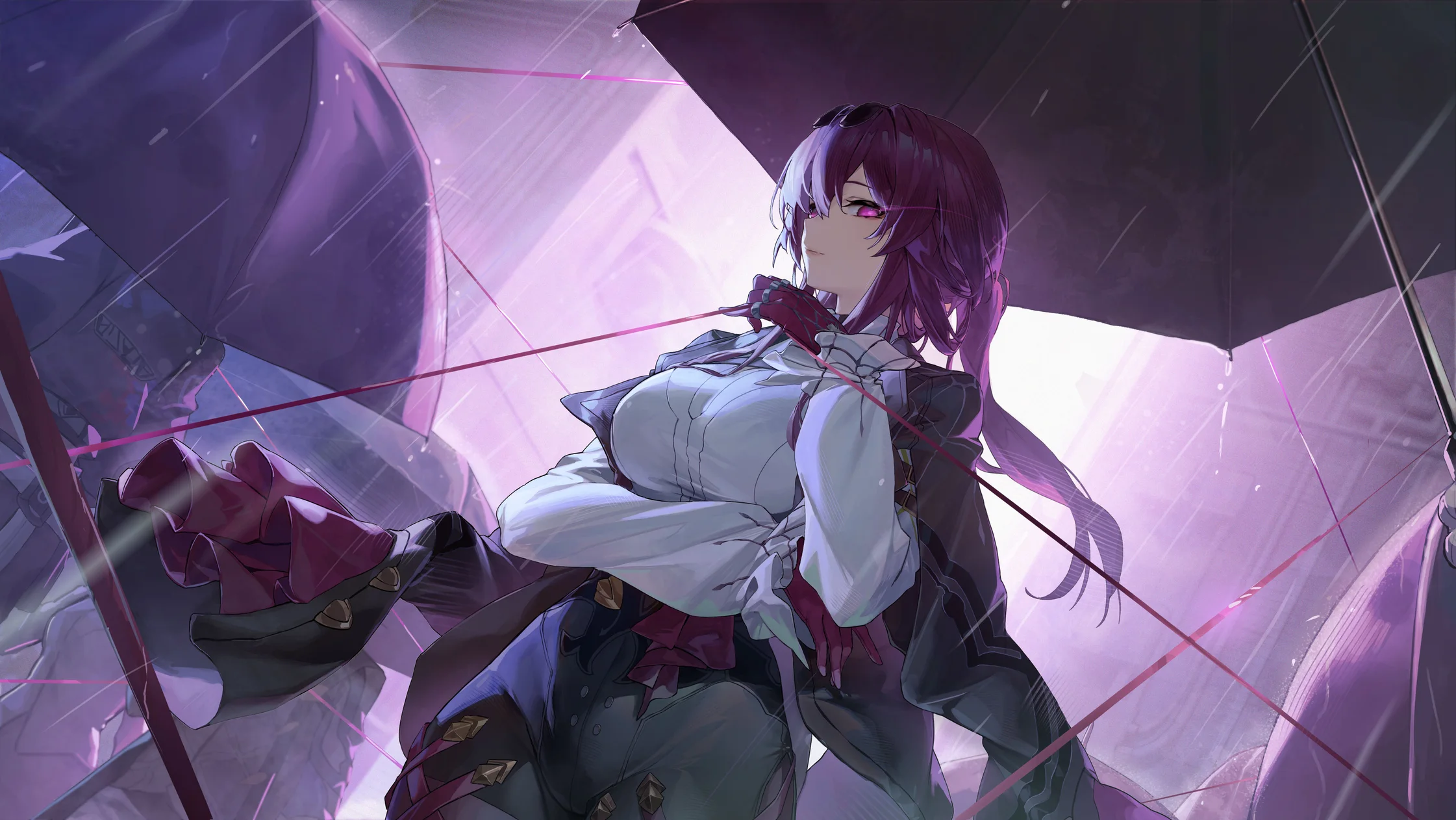 Kafka Honkai Star Rail Rainy Scene 4K Wallpaper